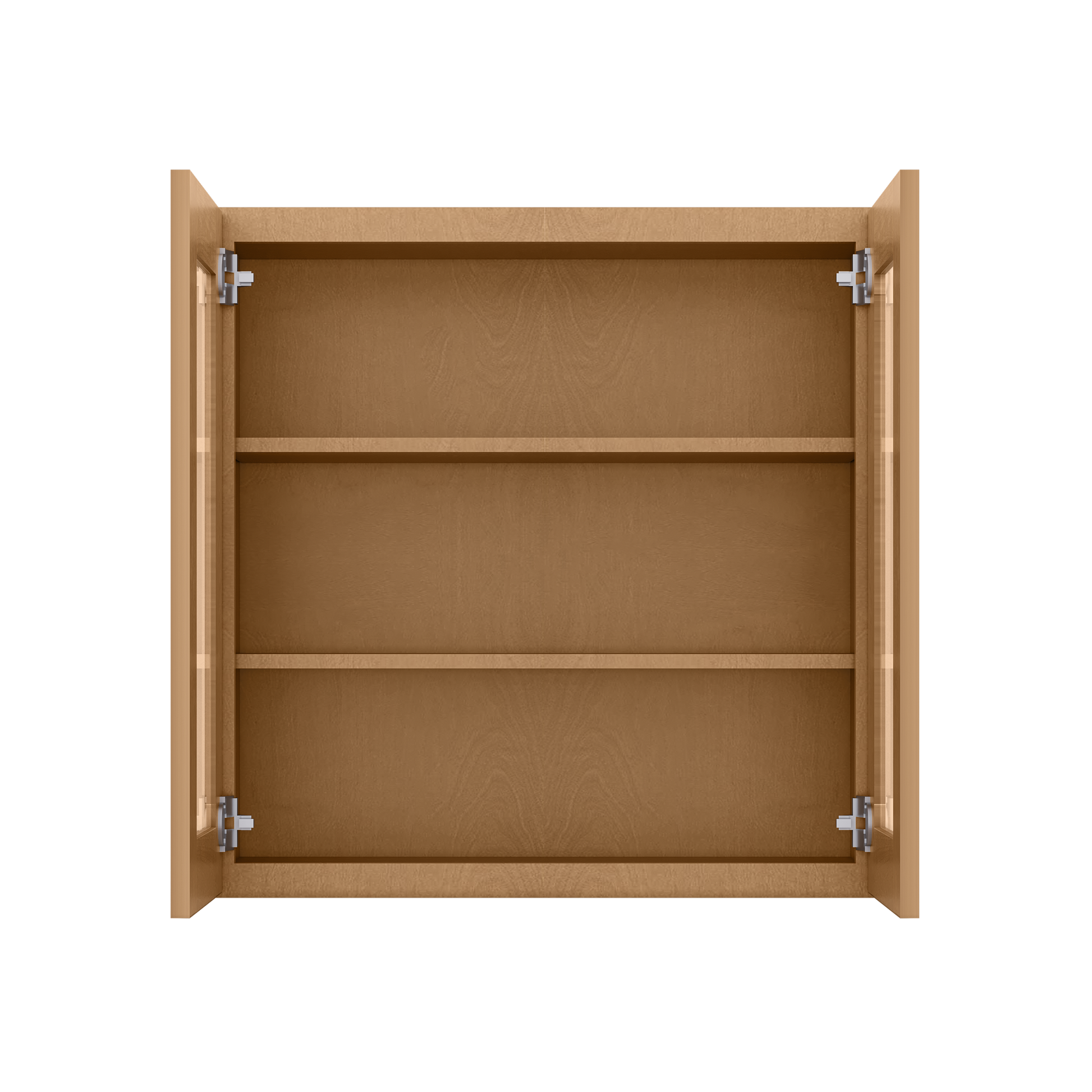 Frosted Glass Door Wall Kitchen Cabinet WMD3030 Shaker Toffee 30 in. width 30 in. height 12 in. depth - Kitchen Cabinets