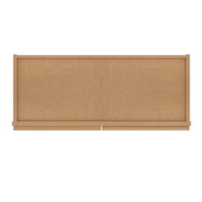 Frosted Glass Door Wall Kitchen Cabinet WMD3030 Shaker Toffee 30 in. width 30 in. height 12 in. depth - Kitchen Cabinets