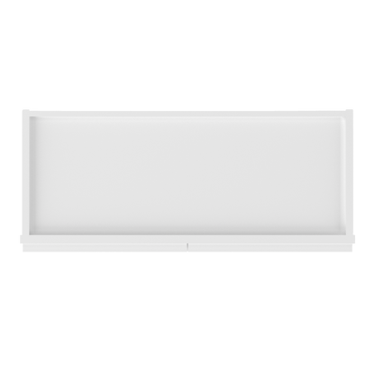 Frosted Glass Door Wall Kitchen Cabinet WMD3036 Alpina White LessCare 30 in. width 36 in. height 12 in. depth - Kitchen