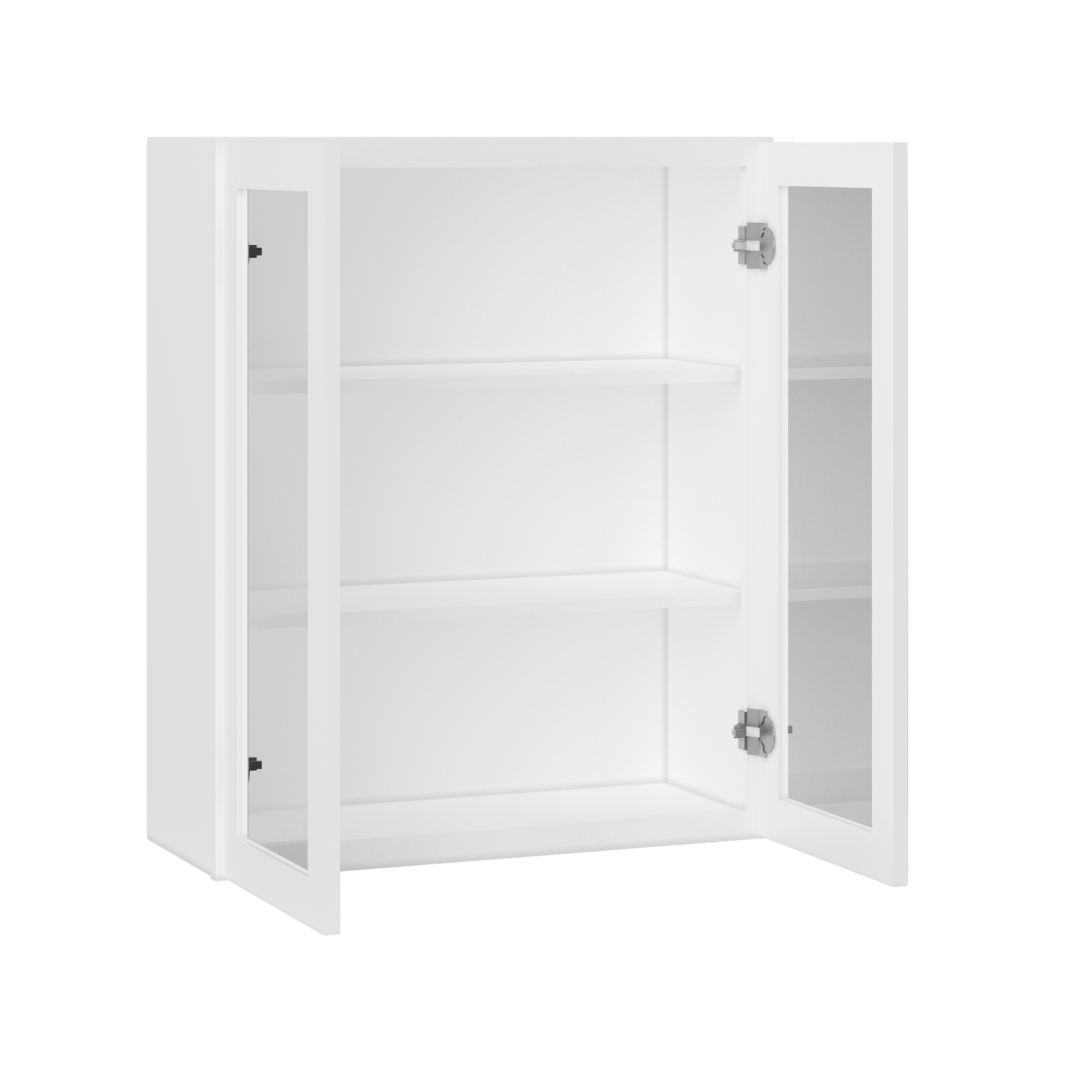 Frosted Glass Door Wall Kitchen Cabinet WMD3036 Alpina White LessCare 30 in. width 36 in. height 12 in. depth - Kitchen