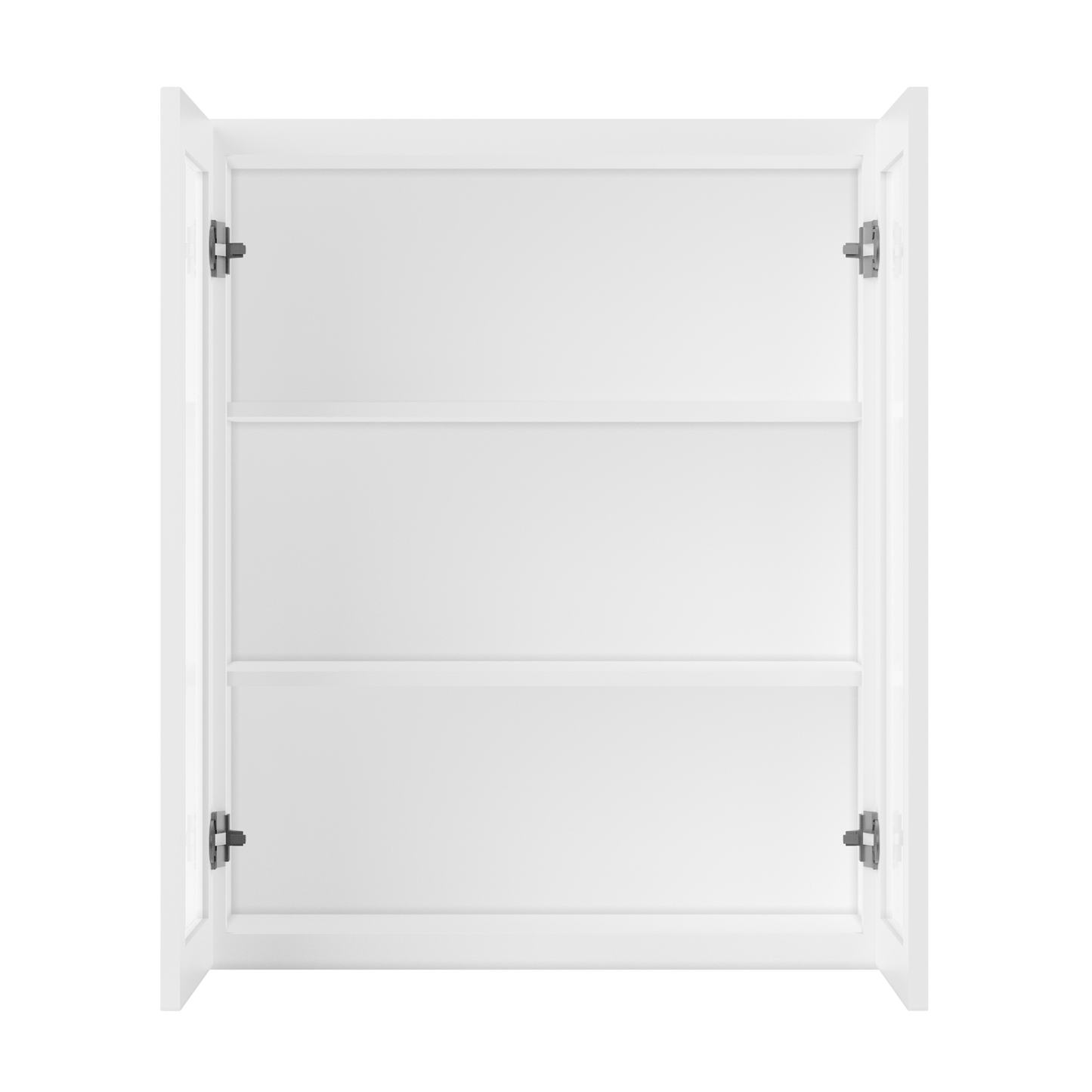 Frosted Glass Door Wall Kitchen Cabinet WMD3036 Alpina White LessCare 30 in. width 36 in. height 12 in. depth - Kitchen