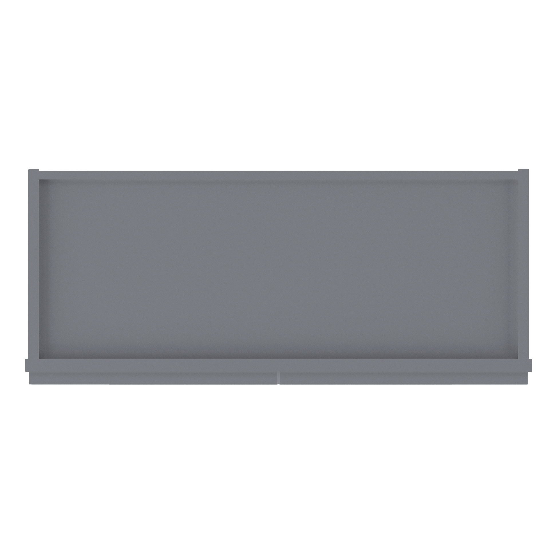 Frosted Glass Door Wall Kitchen Cabinet WMD3036 Colonial Gray LessCare 30 in. width 36 in. height 12 in. depth