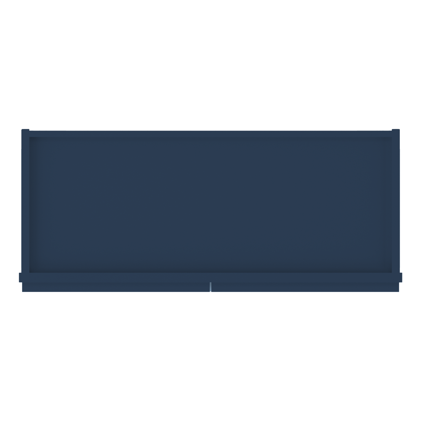 Frosted Glass Door Wall Kitchen Cabinet WMD3036 Danbury Blue LessCare 30 in. width 36 in. height 12 in. depth - Kitchen