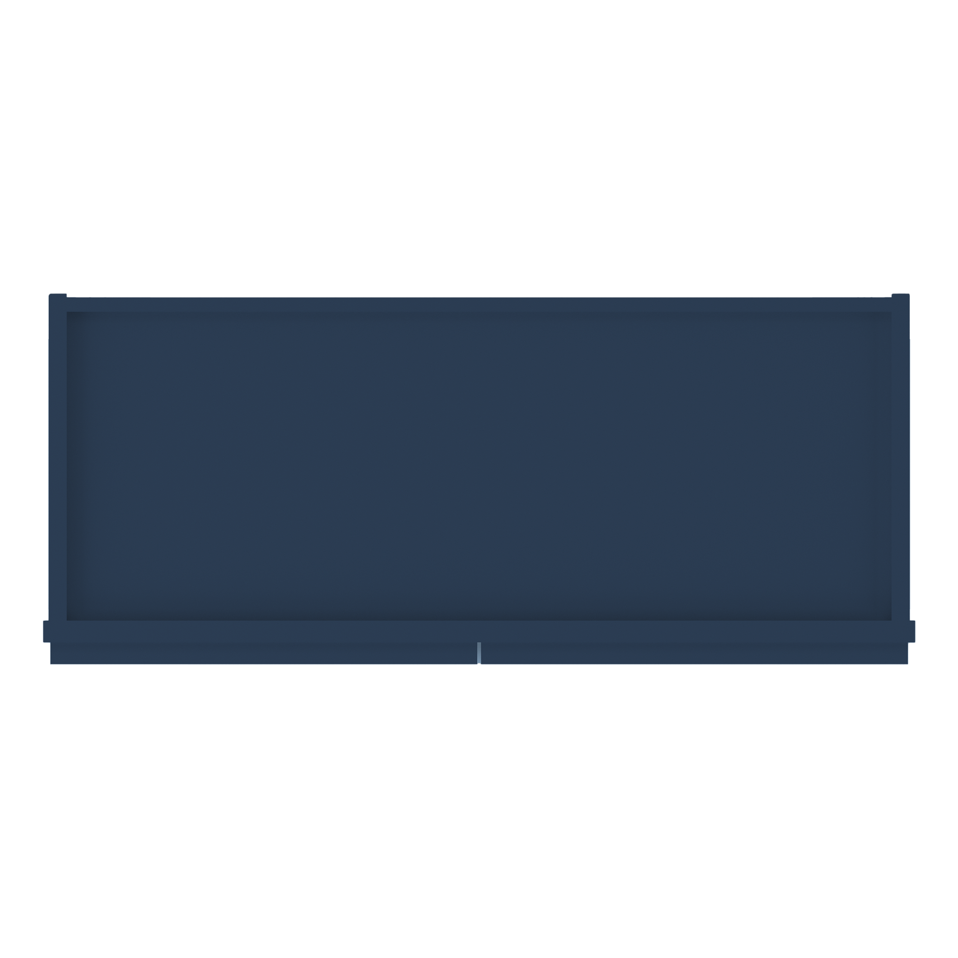 Frosted Glass Door Wall Kitchen Cabinet WMD3036 Danbury Blue LessCare 30 in. width 36 in. height 12 in. depth - Kitchen