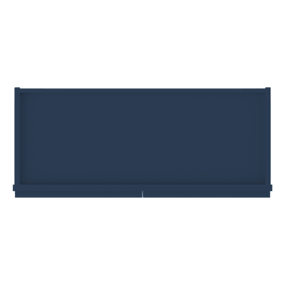 Frosted Glass Door Wall Kitchen Cabinet WMD3036 Danbury Blue LessCare 30 in. width 36 in. height 12 in. depth - Kitchen