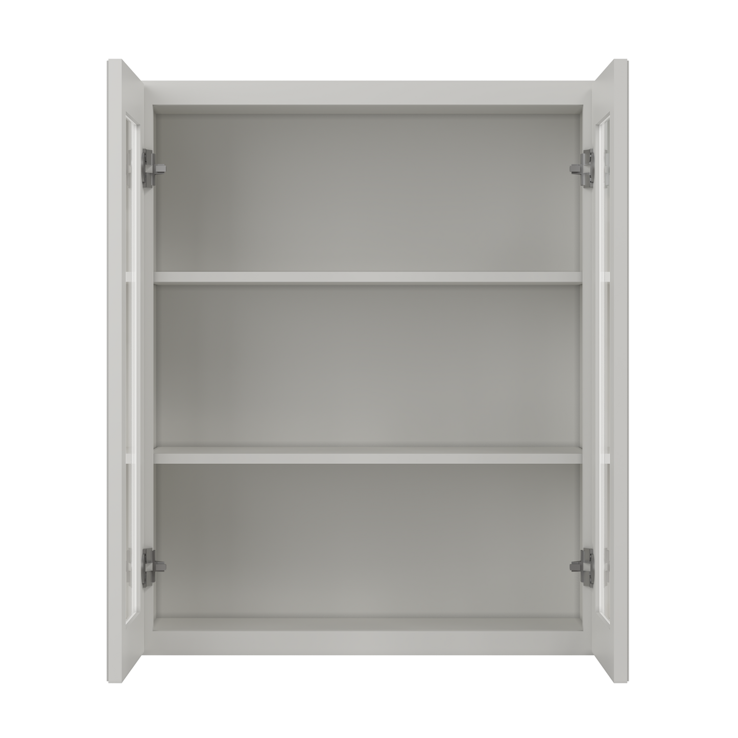 Frosted Glass Door Wall Kitchen Cabinet WMD3036 Milan Pearl 30 in. width 36 in. height 12 in. depth - Kitchen Cabinets