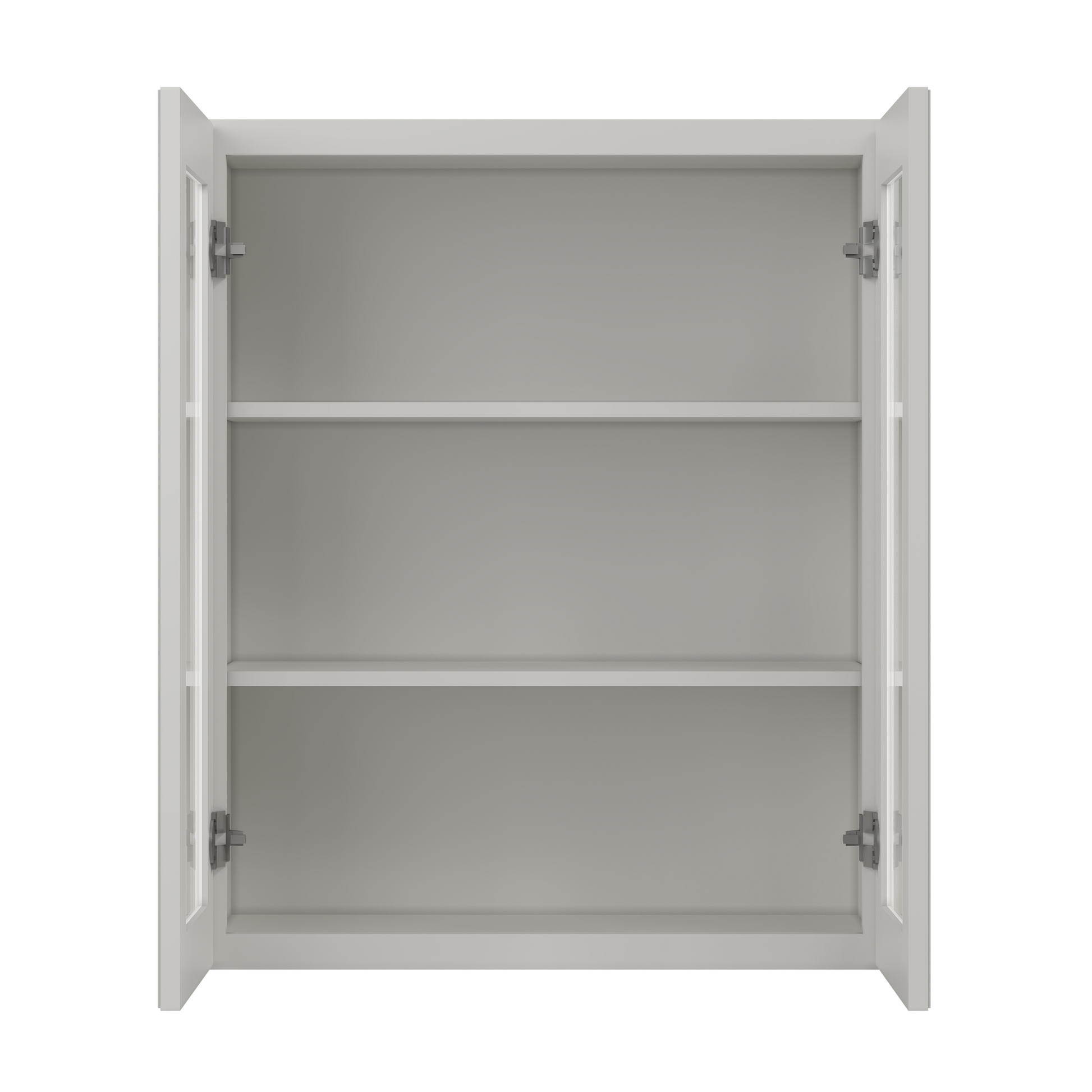 Frosted Glass Door Wall Kitchen Cabinet WMD3036 Milan Pearl 30 in. width 36 in. height 12 in. depth - Kitchen Cabinets