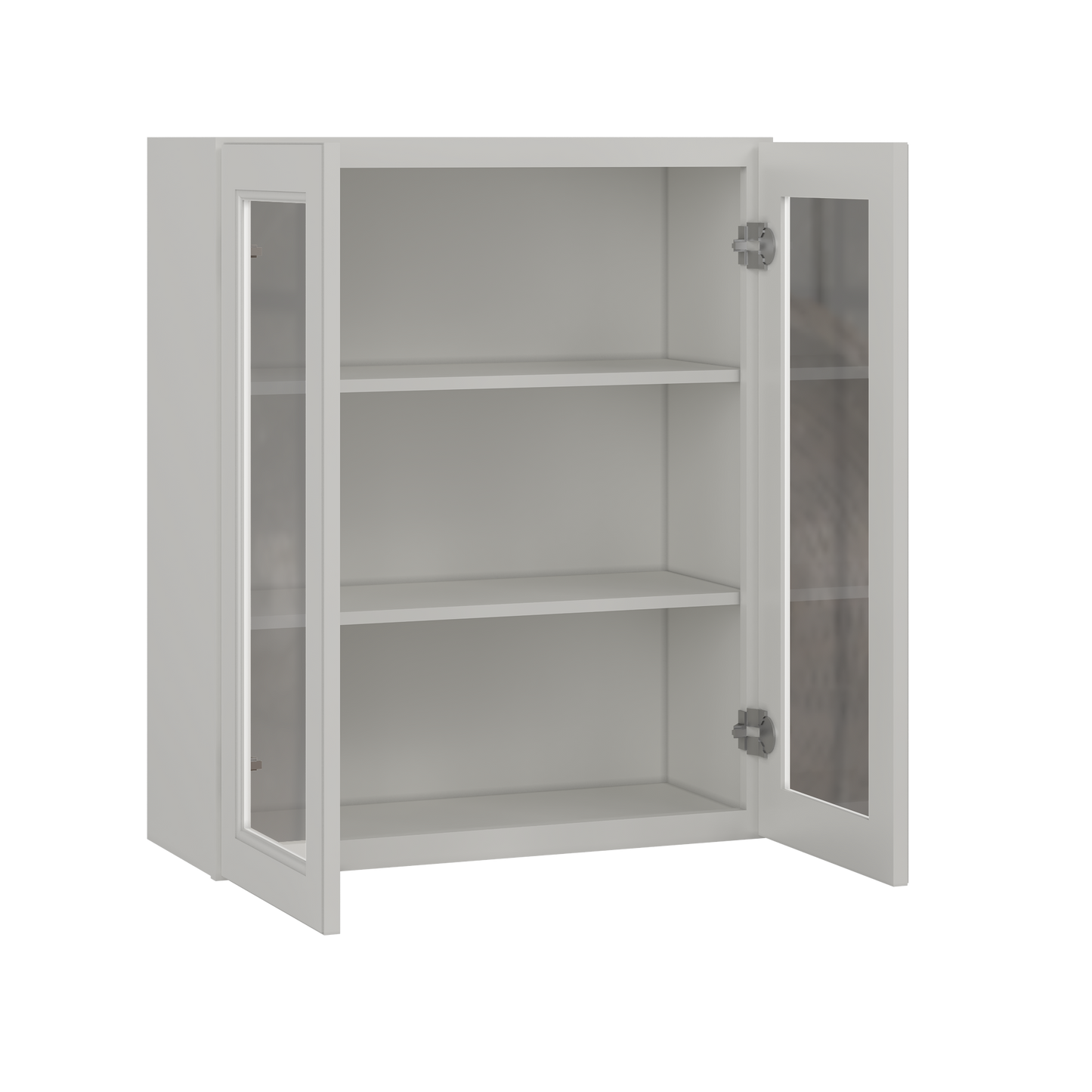 Frosted Glass Door Wall Kitchen Cabinet WMD3036 Milan Pearl 30 in. width 36 in. height 12 in. depth - Kitchen Cabinets