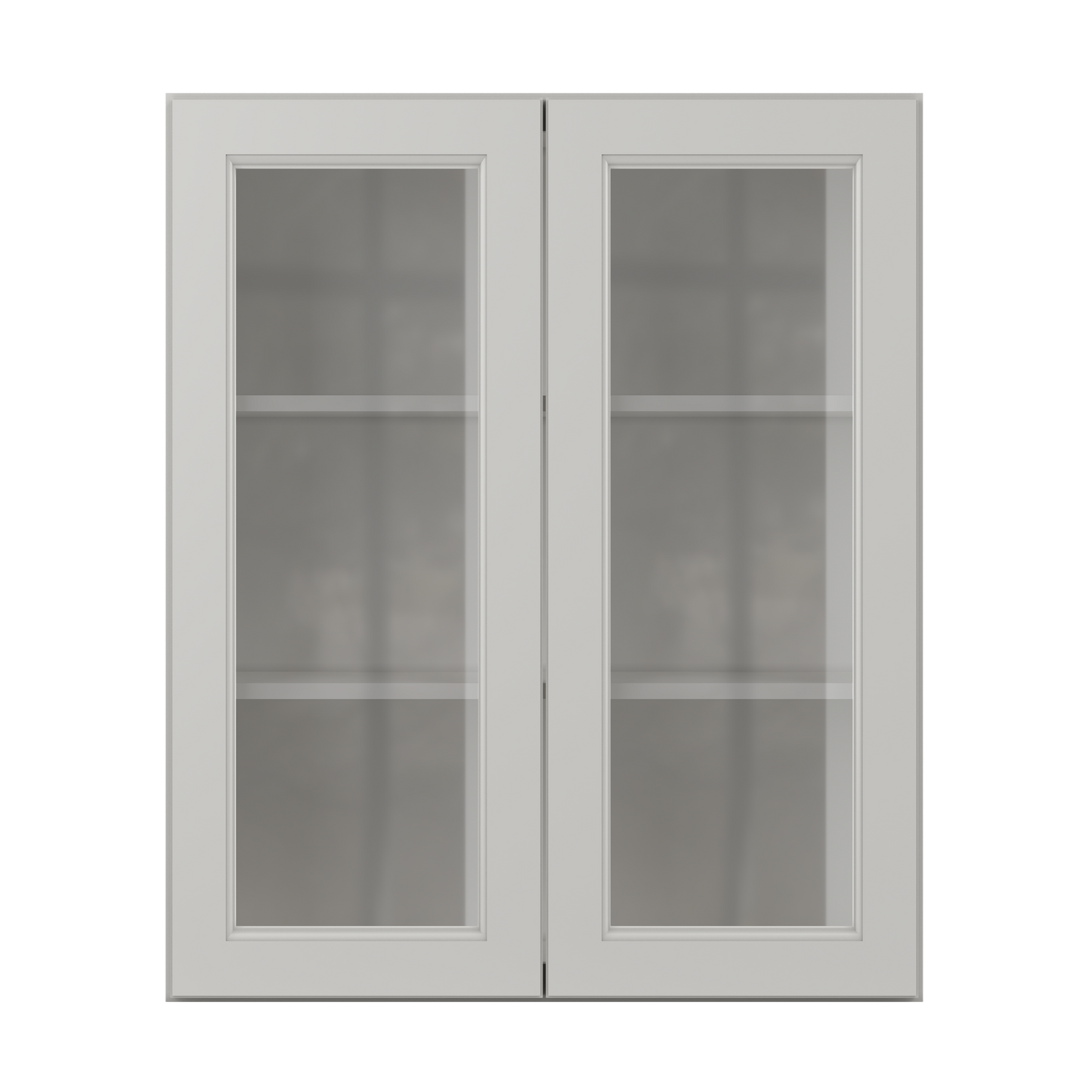 Frosted Glass Door Wall Kitchen Cabinet WMD3036 Milan Pearl 30 in. width 36 in. height 12 in. depth - Kitchen Cabinets