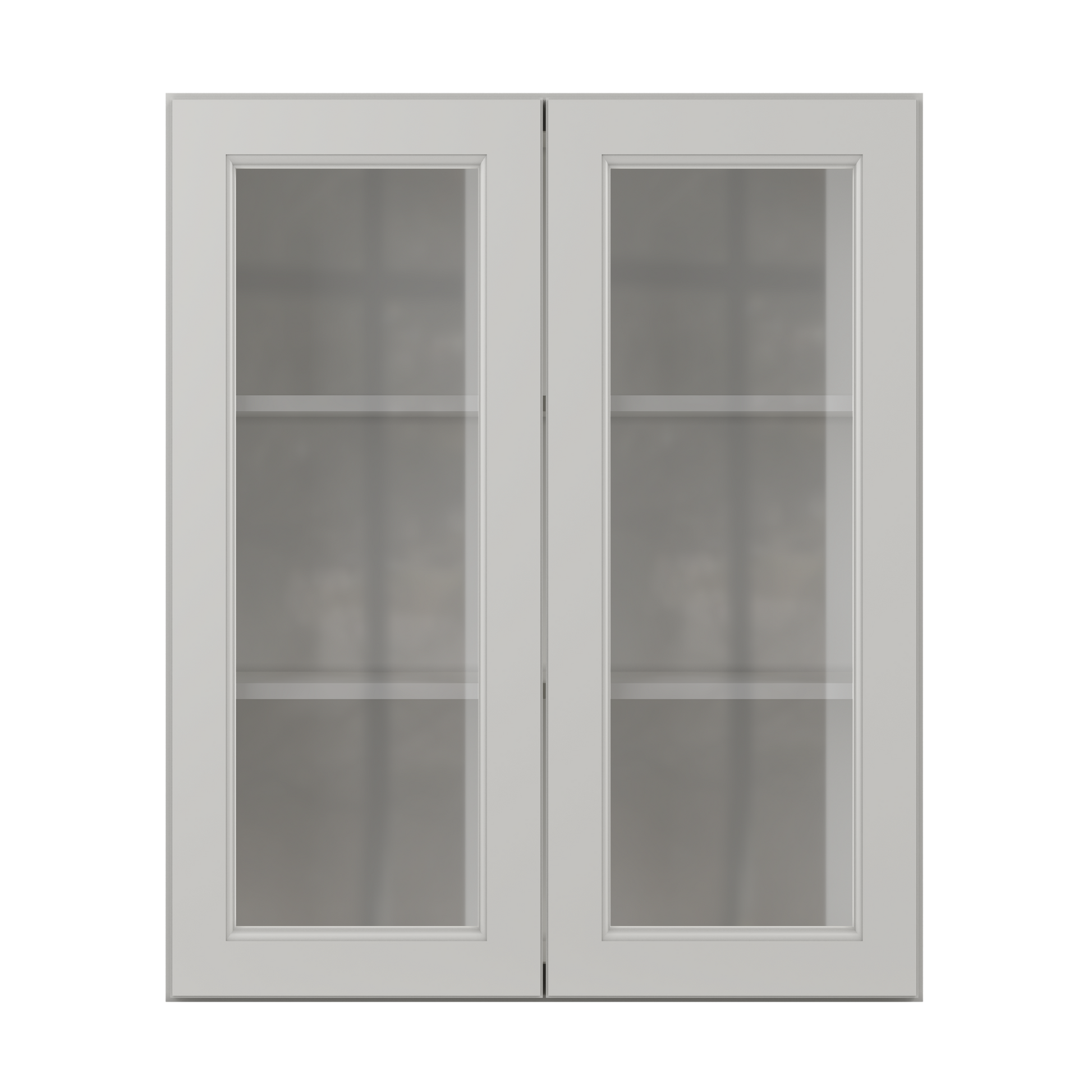 Frosted Glass Door Wall Kitchen Cabinet WMD3036 Milan Pearl 30 in. width 36 in. height 12 in. depth - Kitchen Cabinets