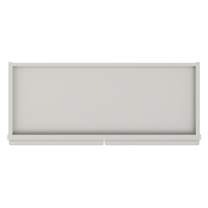 Frosted Glass Door Wall Kitchen Cabinet WMD3036 Milan Pearl 30 in. width 36 in. height 12 in. depth - Kitchen Cabinets