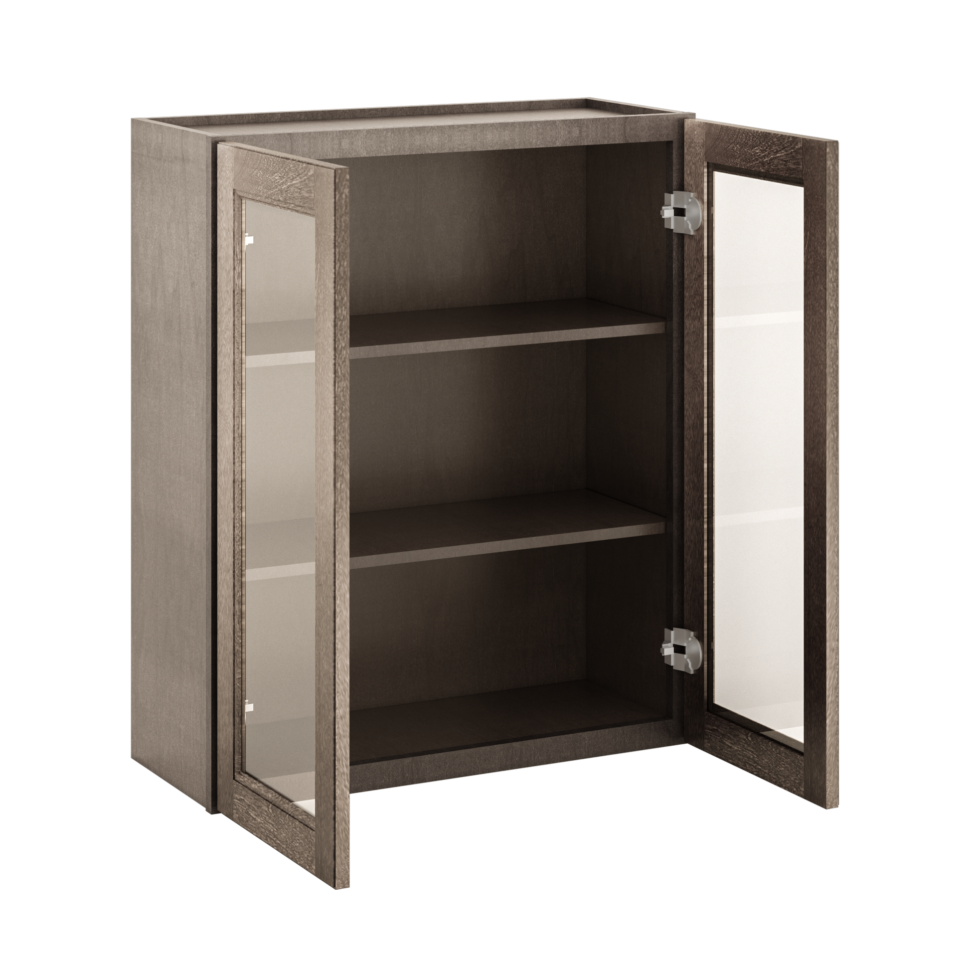 Frosted Glass Door Wall Kitchen Cabinet WMD3036 Milan Slate 30 in. width 36 in. height 12 in. depth - Kitchen Cabinets