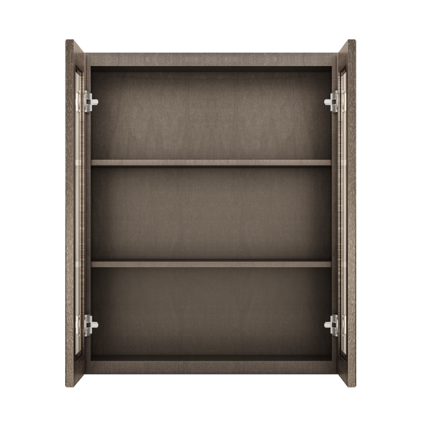 Frosted Glass Door Wall Kitchen Cabinet WMD3036 Milan Slate 30 in. width 36 in. height 12 in. depth - Kitchen Cabinets