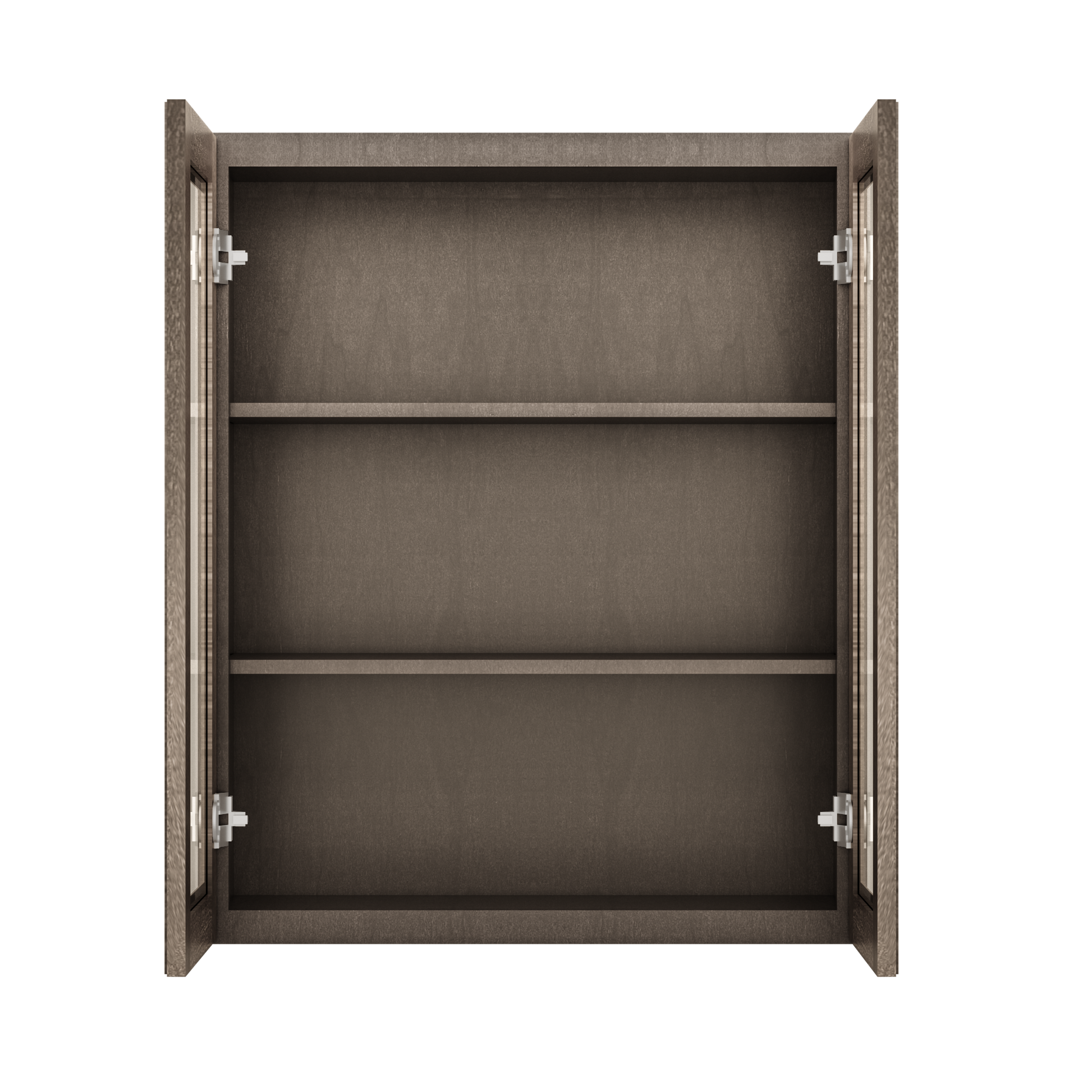 Frosted Glass Door Wall Kitchen Cabinet WMD3036 Milan Slate 30 in. width 36 in. height 12 in. depth - Kitchen Cabinets
