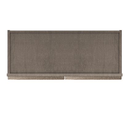 Frosted Glass Door Wall Kitchen Cabinet WMD3036 Milan Slate 30 in. width 36 in. height 12 in. depth - Kitchen Cabinets