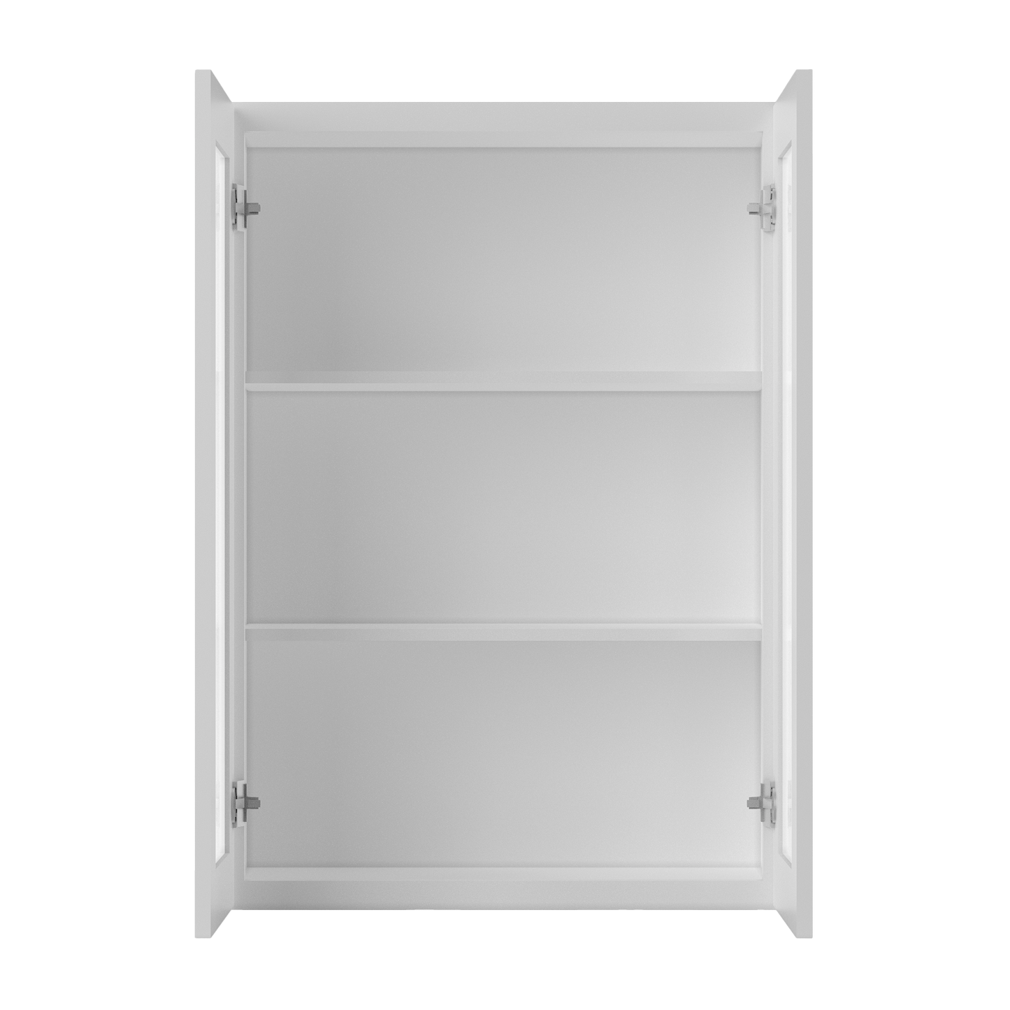 Frosted Glass Door Wall Kitchen Cabinet WMD3042 Alpina White LessCare 30 in. width 42 in. height 12 in. depth - Kitchen