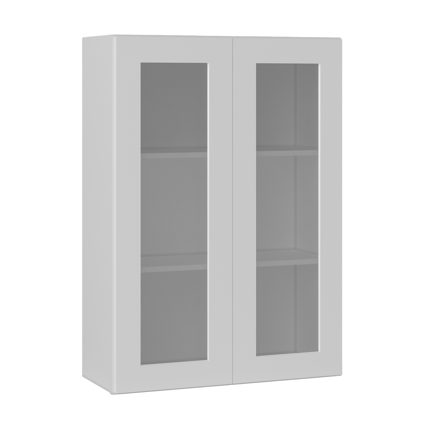 Frosted Glass Door Wall Kitchen Cabinet WMD3042 Alpina White LessCare 30 in. width 42 in. height 12 in. depth - Kitchen