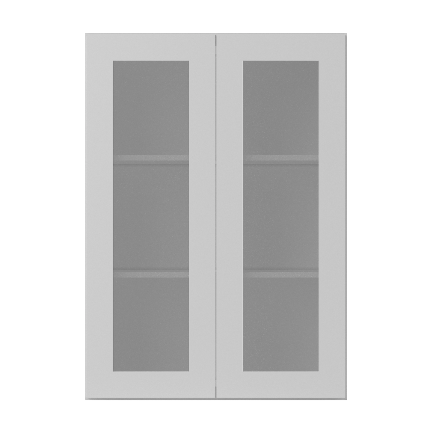 Frosted Glass Door Wall Kitchen Cabinet WMD3042 Alpina White LessCare 30 in. width 42 in. height 12 in. depth - Kitchen