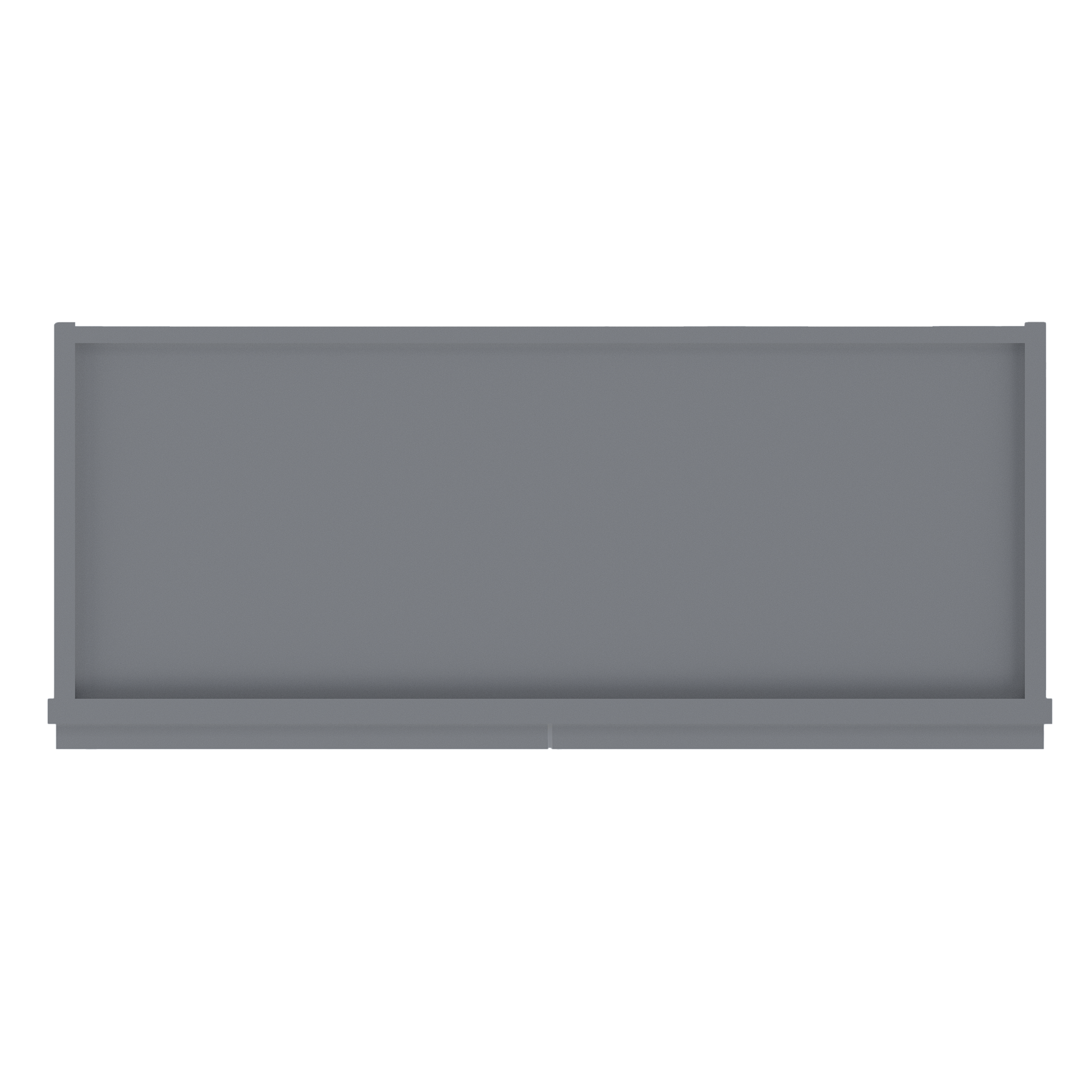 Frosted Glass Door Wall Kitchen Cabinet WMD3042 Colonial Gray LessCare 30 in. width 42 in. height 12 in. depth