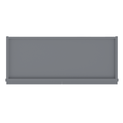 Frosted Glass Door Wall Kitchen Cabinet WMD3042 Colonial Gray LessCare 30 in. width 42 in. height 12 in. depth