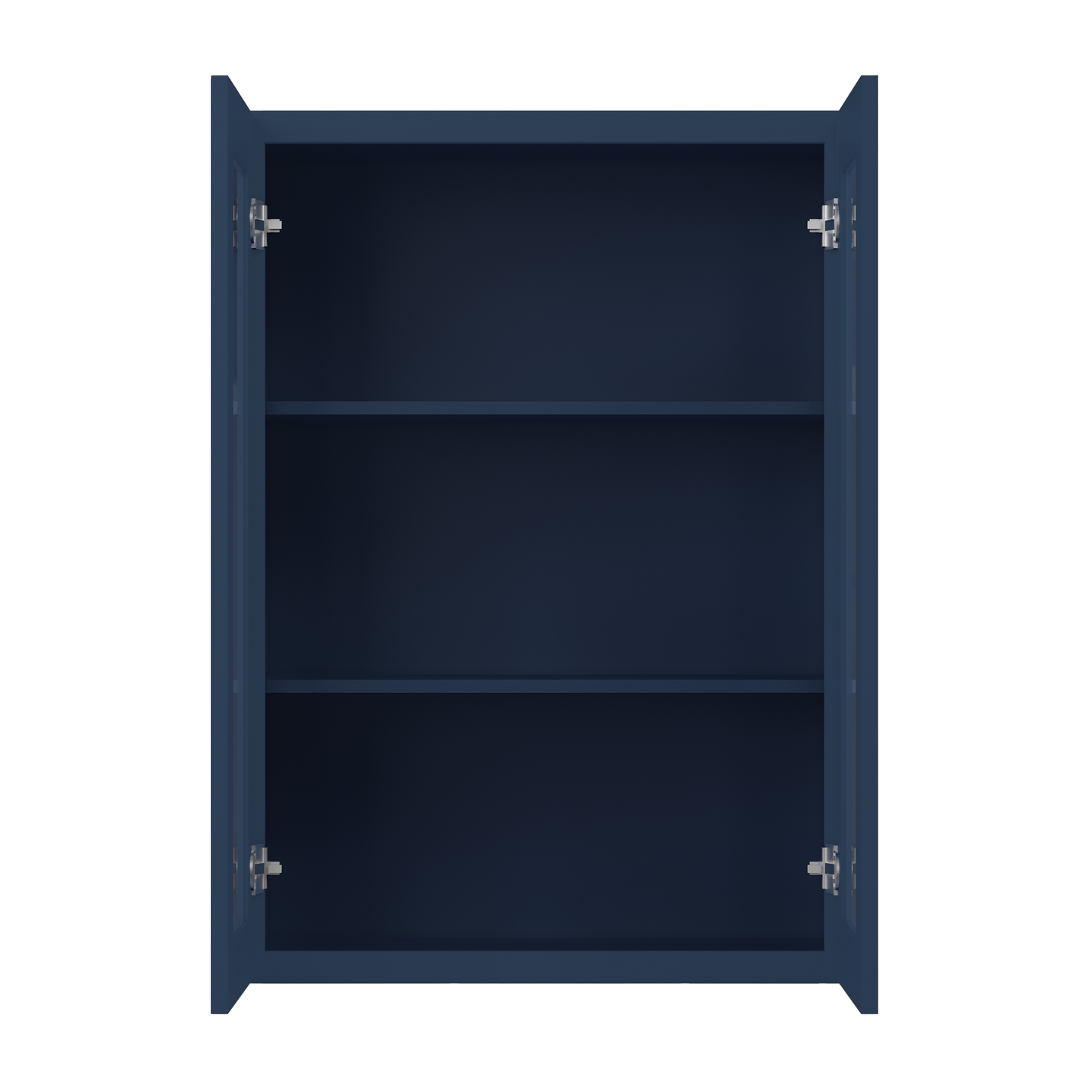 Frosted Glass Door Wall Kitchen Cabinet WMD3042 Danbury Blue LessCare 30 in. width 42 in. height 12 in. depth - Kitchen