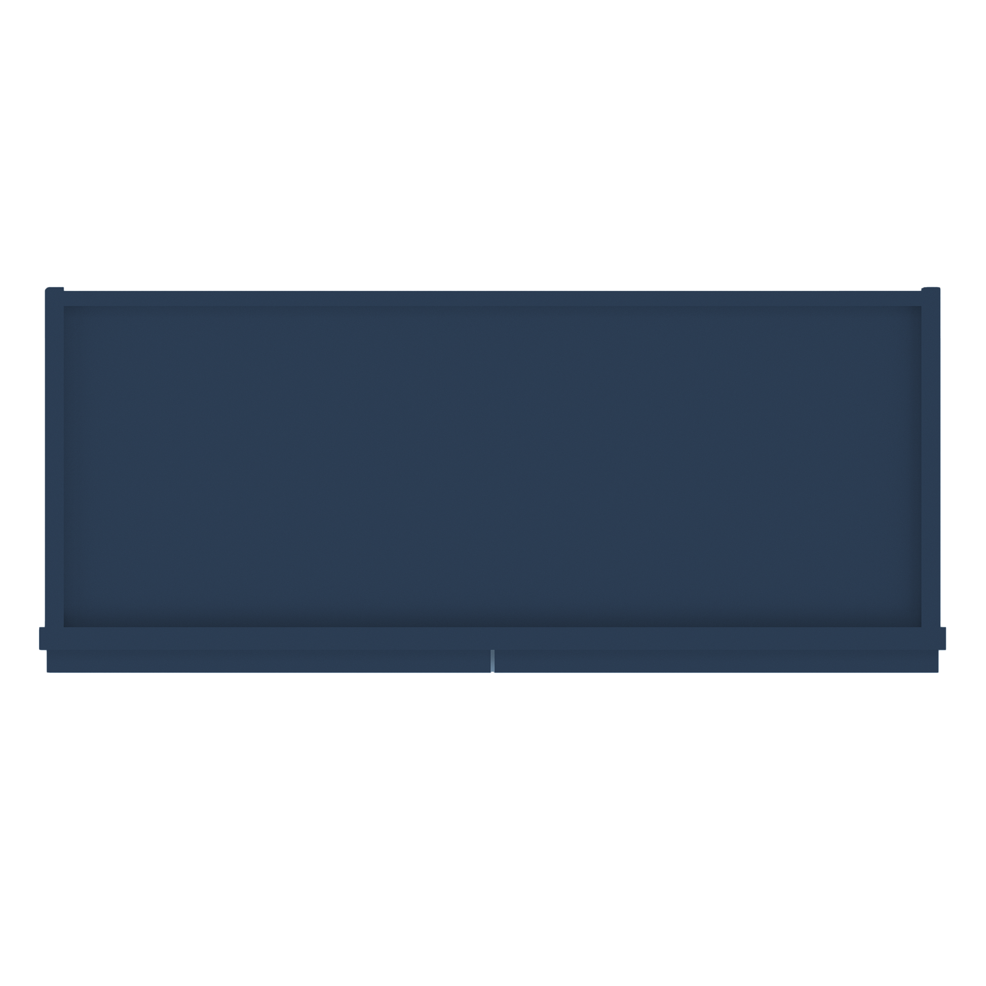 Frosted Glass Door Wall Kitchen Cabinet WMD3042 Danbury Blue LessCare 30 in. width 42 in. height 12 in. depth - Kitchen