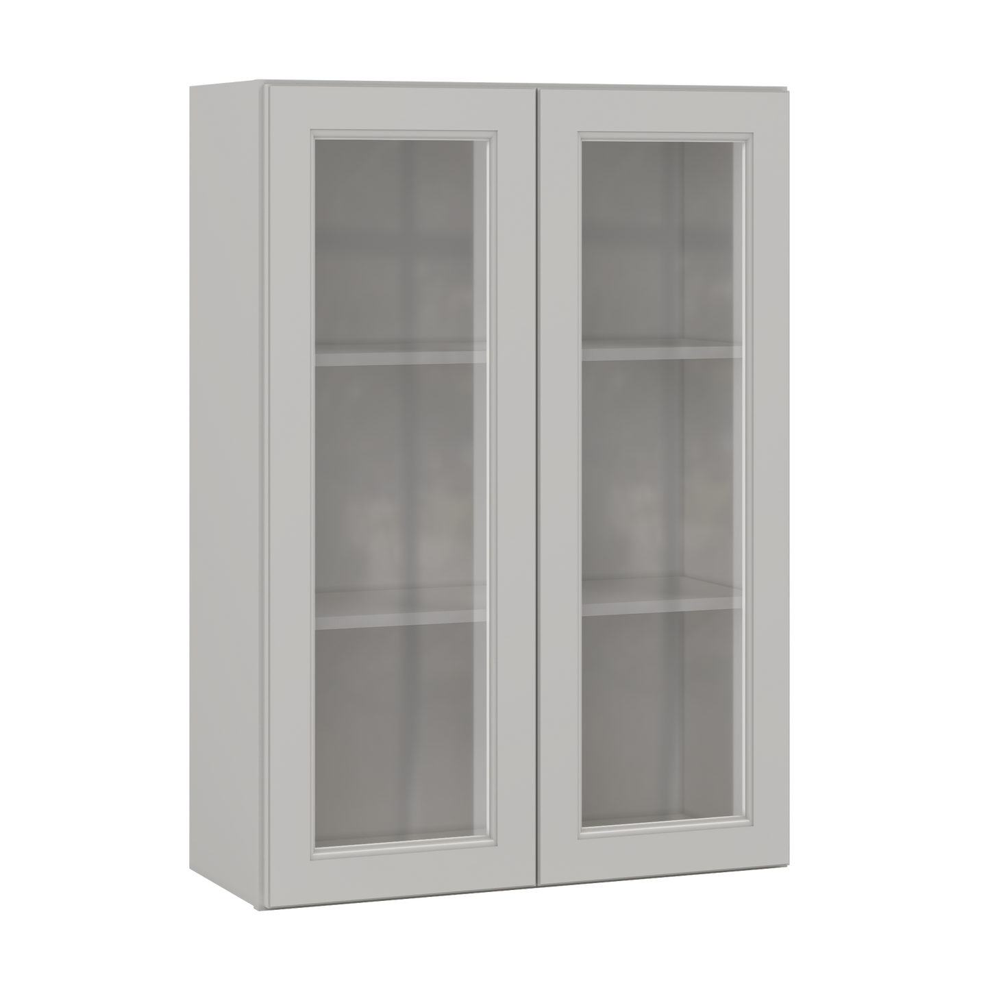 Frosted Glass Door Wall Kitchen Cabinet WMD3042 Milan Pearl 30 in. width 42 in. height 12 in. depth - Kitchen Cabinets