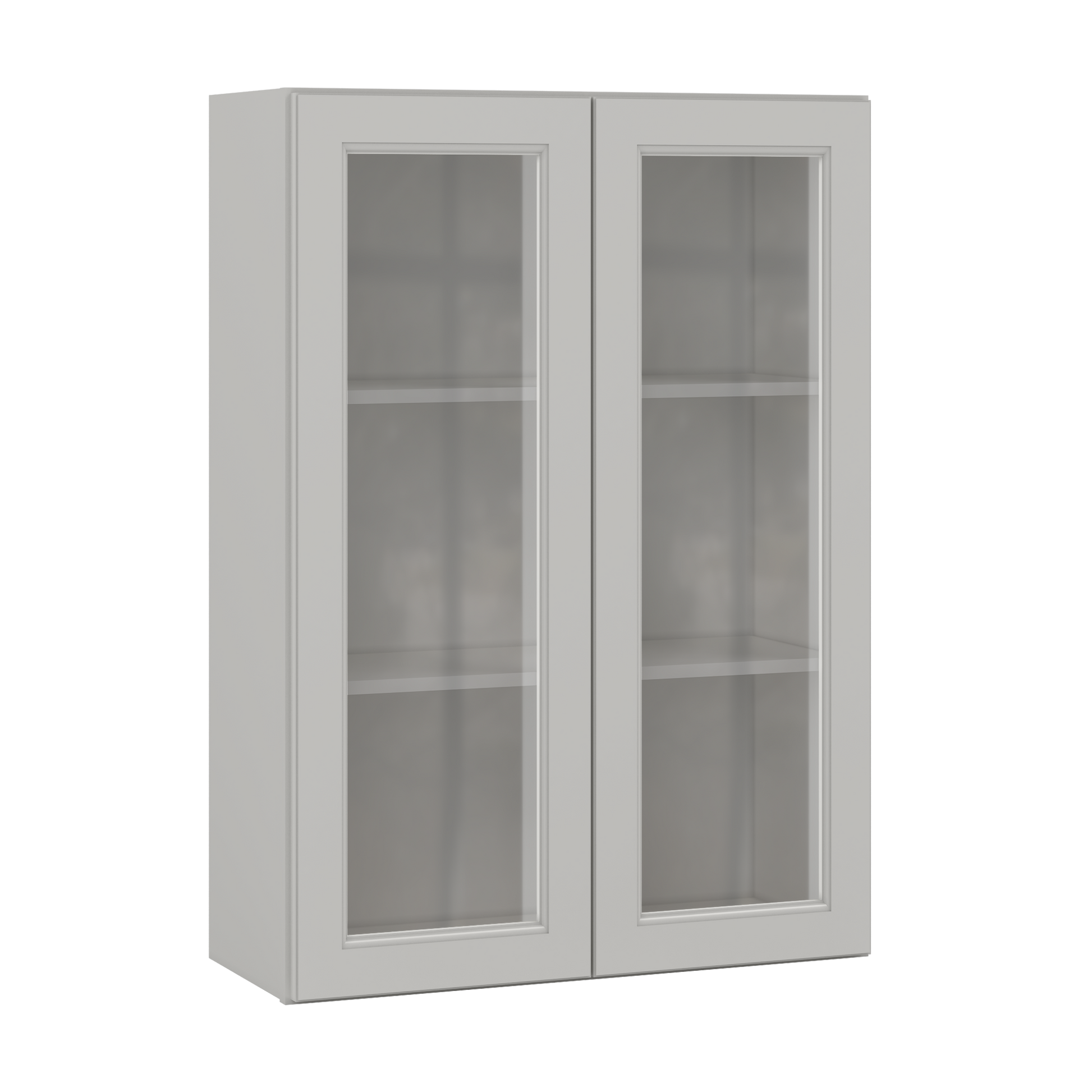 Frosted Glass Door Wall Kitchen Cabinet WMD3042 Milan Pearl 30 in. width 42 in. height 12 in. depth - Kitchen Cabinets