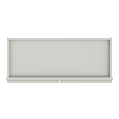 Frosted Glass Door Wall Kitchen Cabinet WMD3042 Milan Pearl 30 in. width 42 in. height 12 in. depth - Kitchen Cabinets