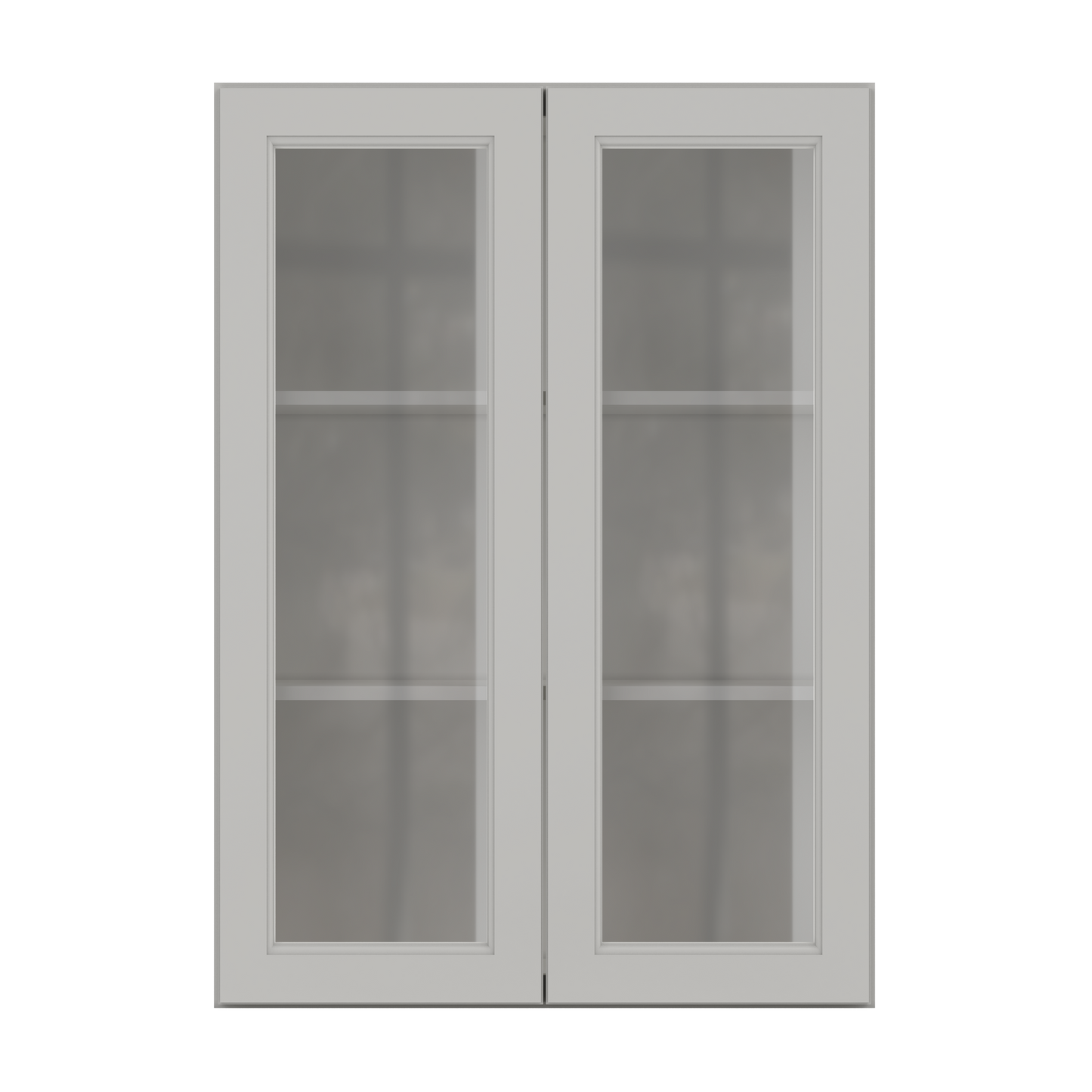 Frosted Glass Door Wall Kitchen Cabinet WMD3042 Milan Pearl 30 in. width 42 in. height 12 in. depth - Kitchen Cabinets