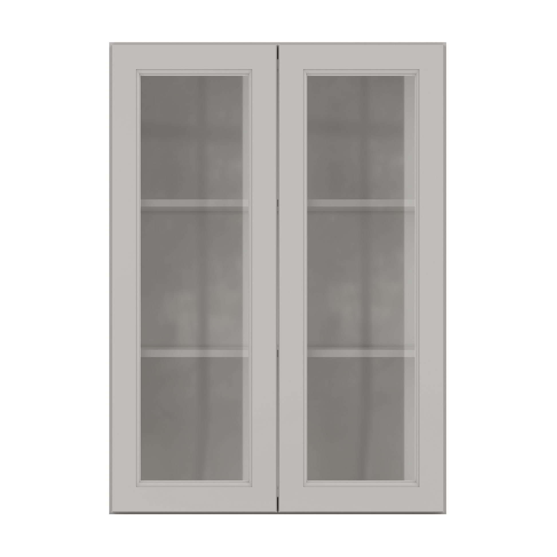 Frosted Glass Door Wall Kitchen Cabinet WMD3042 Milan Pearl 30 in. width 42 in. height 12 in. depth - Kitchen Cabinets