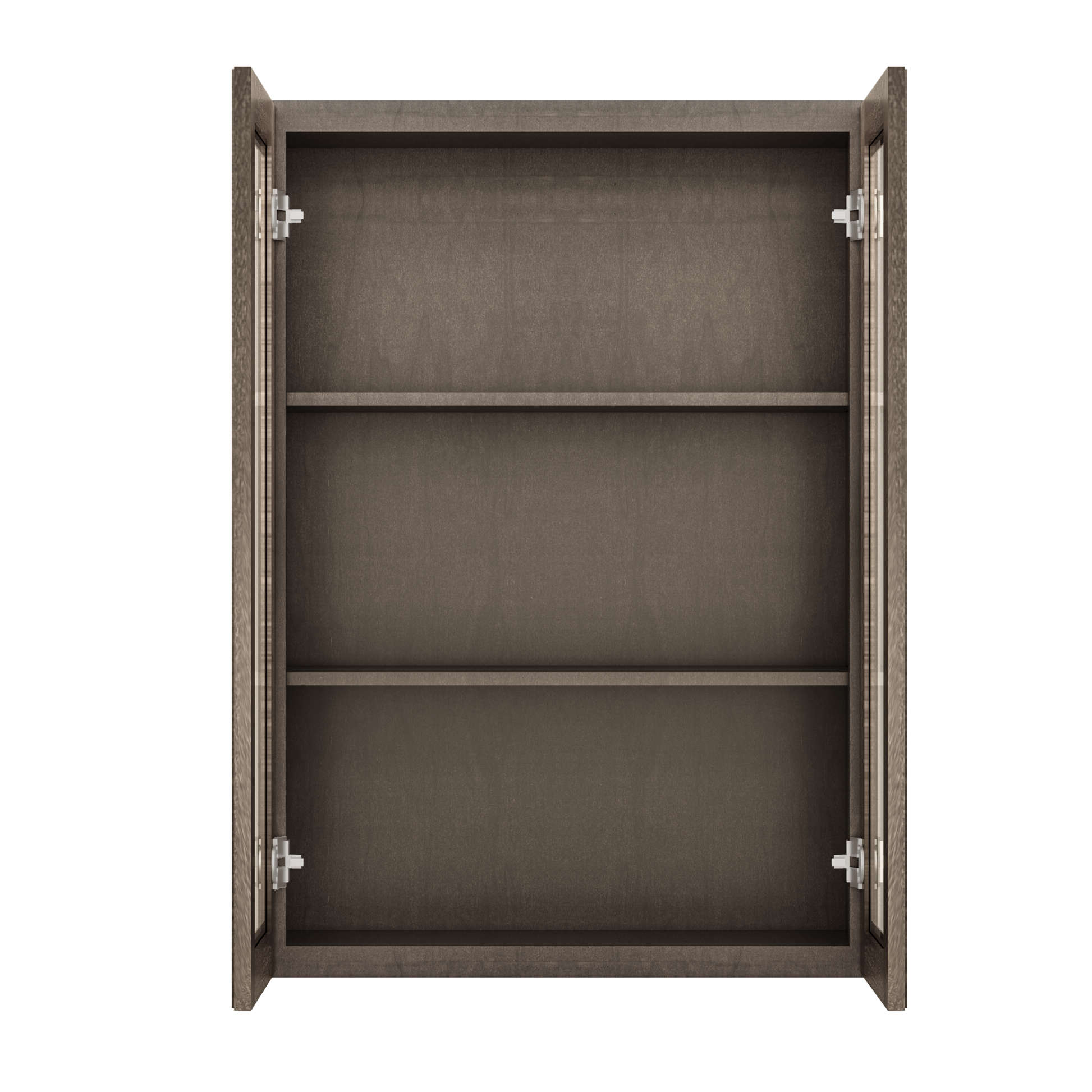 Frosted Glass Door Wall Kitchen Cabinet WMD3042 Milan Slate 30 in. width 42 in. height 12 in. depth - Kitchen Cabinets