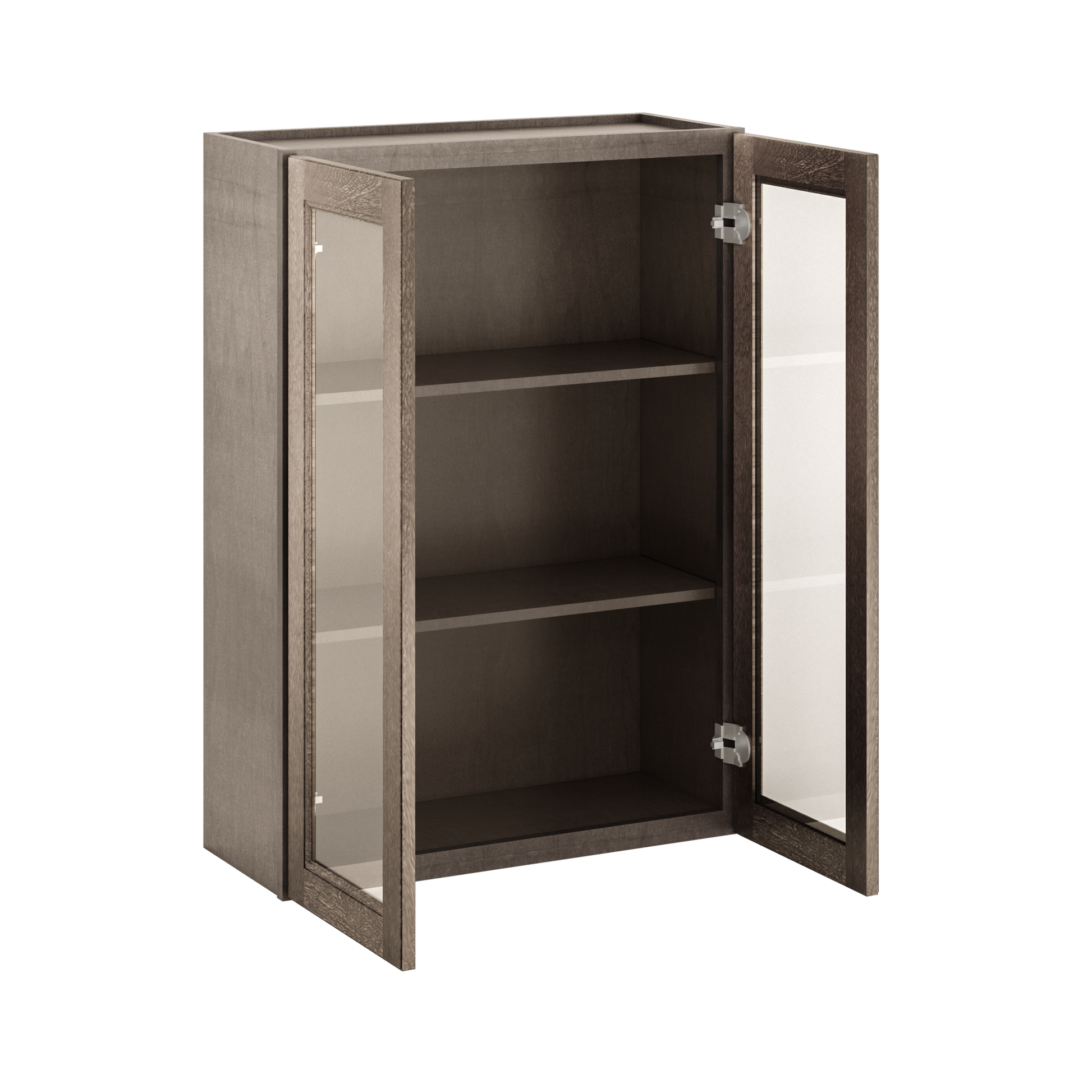 Frosted Glass Door Wall Kitchen Cabinet WMD3042 Milan Slate 30 in. width 42 in. height 12 in. depth - Kitchen Cabinets