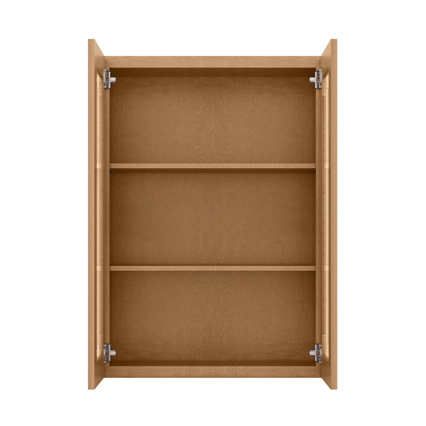 Frosted Glass Door Wall Kitchen Cabinet WMD3042 Shaker Toffee 30 in. width 42 in. height 12 in. depth - Kitchen Cabinets