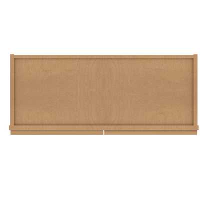 Frosted Glass Door Wall Kitchen Cabinet WMD3042 Shaker Toffee 30 in. width 42 in. height 12 in. depth - Kitchen Cabinets