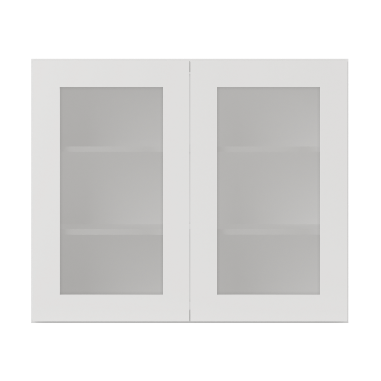 Frosted Glass Door Wall Kitchen Cabinet WMD3630 Alpina White LessCare 36 in. width 30 in. height 12 in. depth - Kitchen