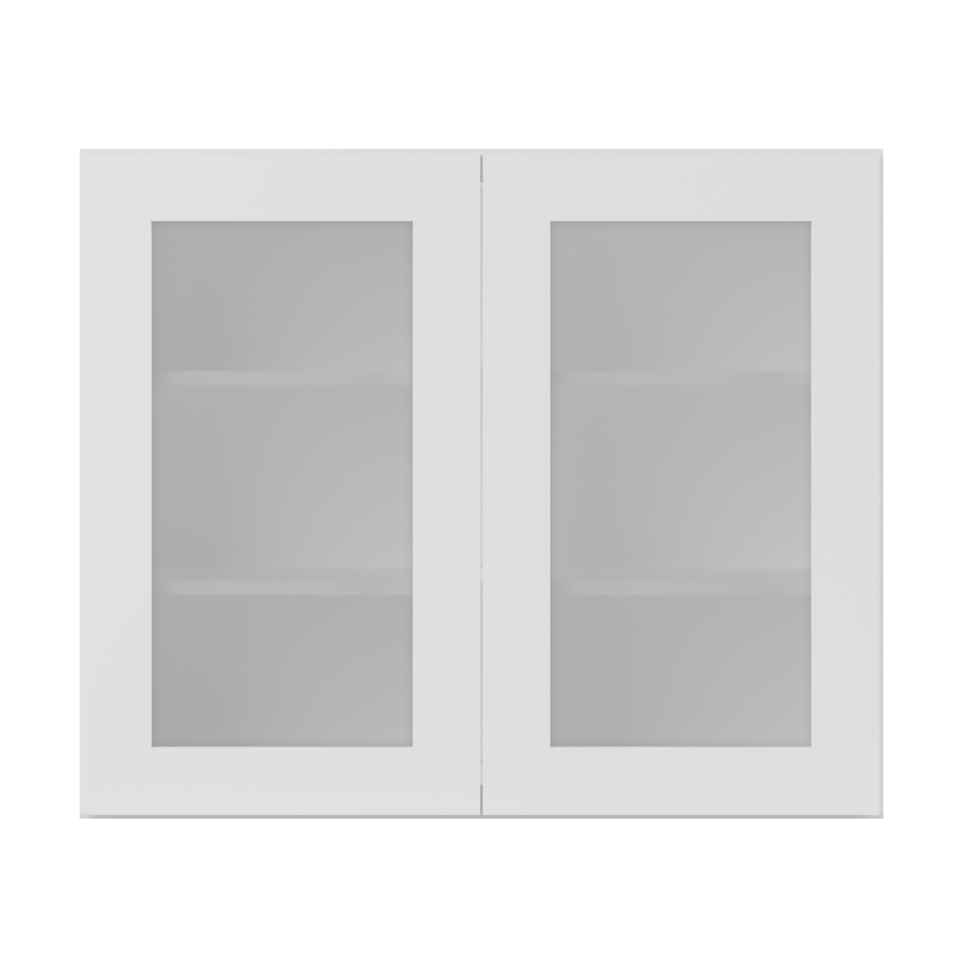 Frosted Glass Door Wall Kitchen Cabinet WMD3630 Alpina White LessCare 36 in. width 30 in. height 12 in. depth - Kitchen