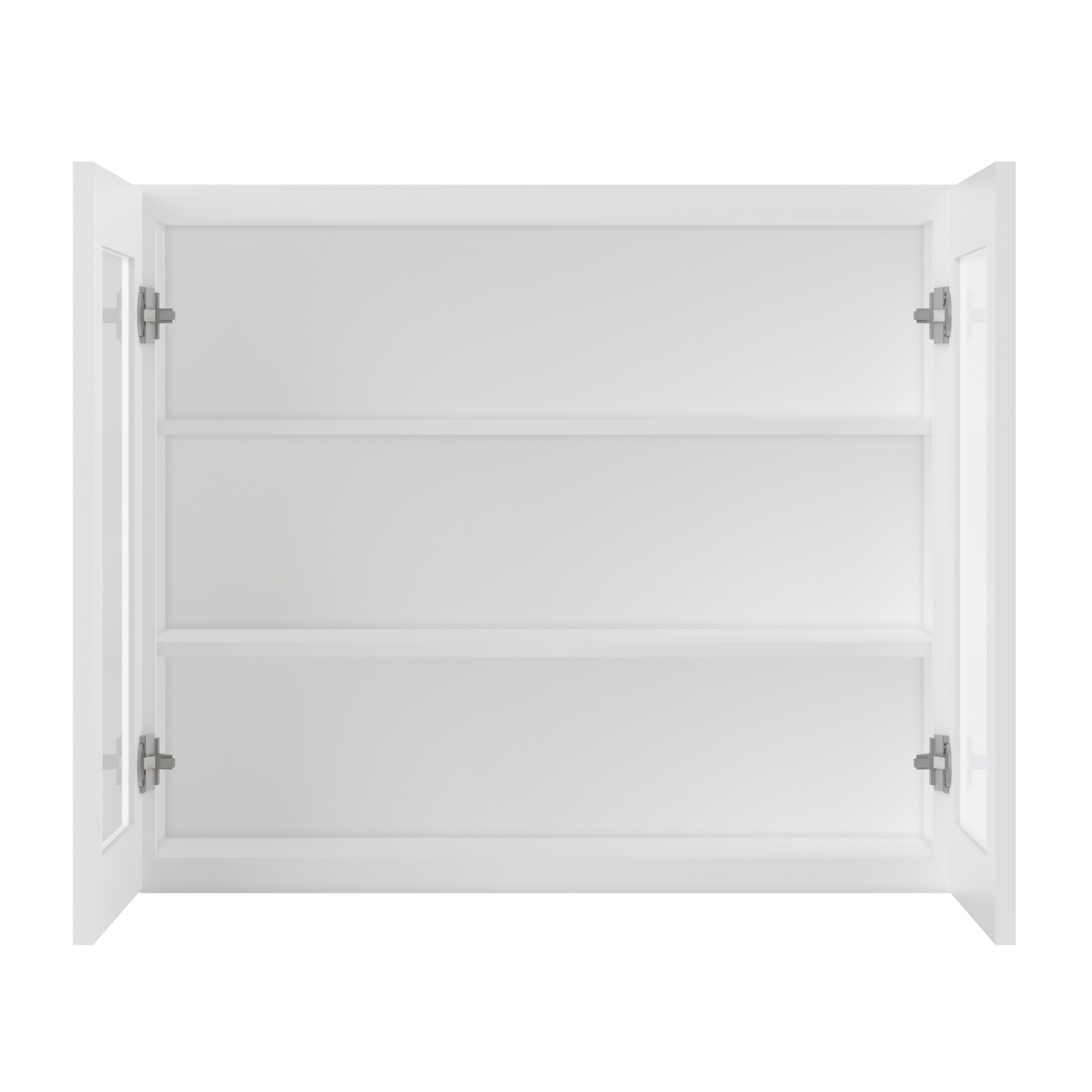 Frosted Glass Door Wall Kitchen Cabinet WMD3630 Alpina White LessCare 36 in. width 30 in. height 12 in. depth - Kitchen