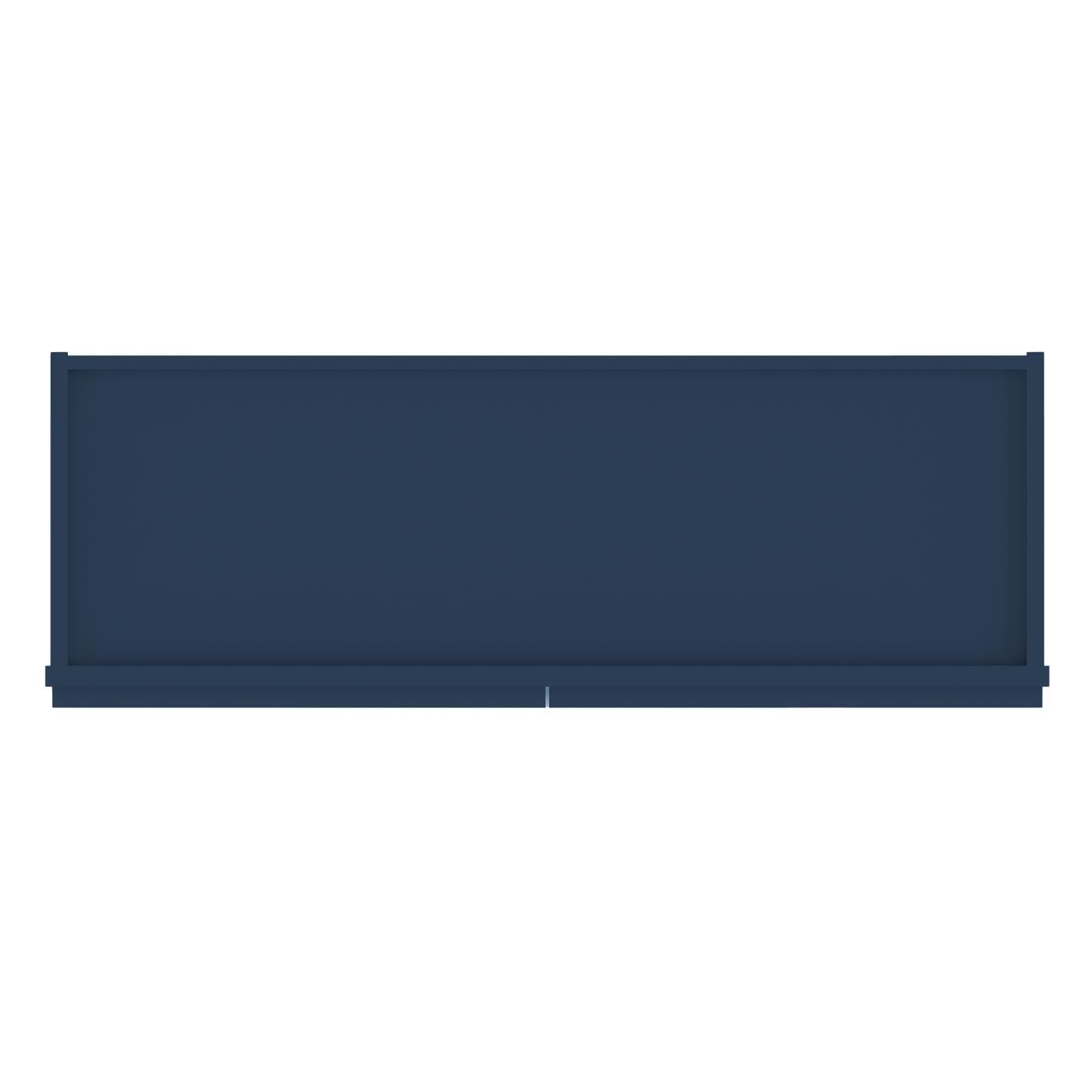 Frosted Glass Door Wall Kitchen Cabinet WMD3630 Danbury Blue LessCare 36 in. width 30 in. height 12 in. depth - Kitchen