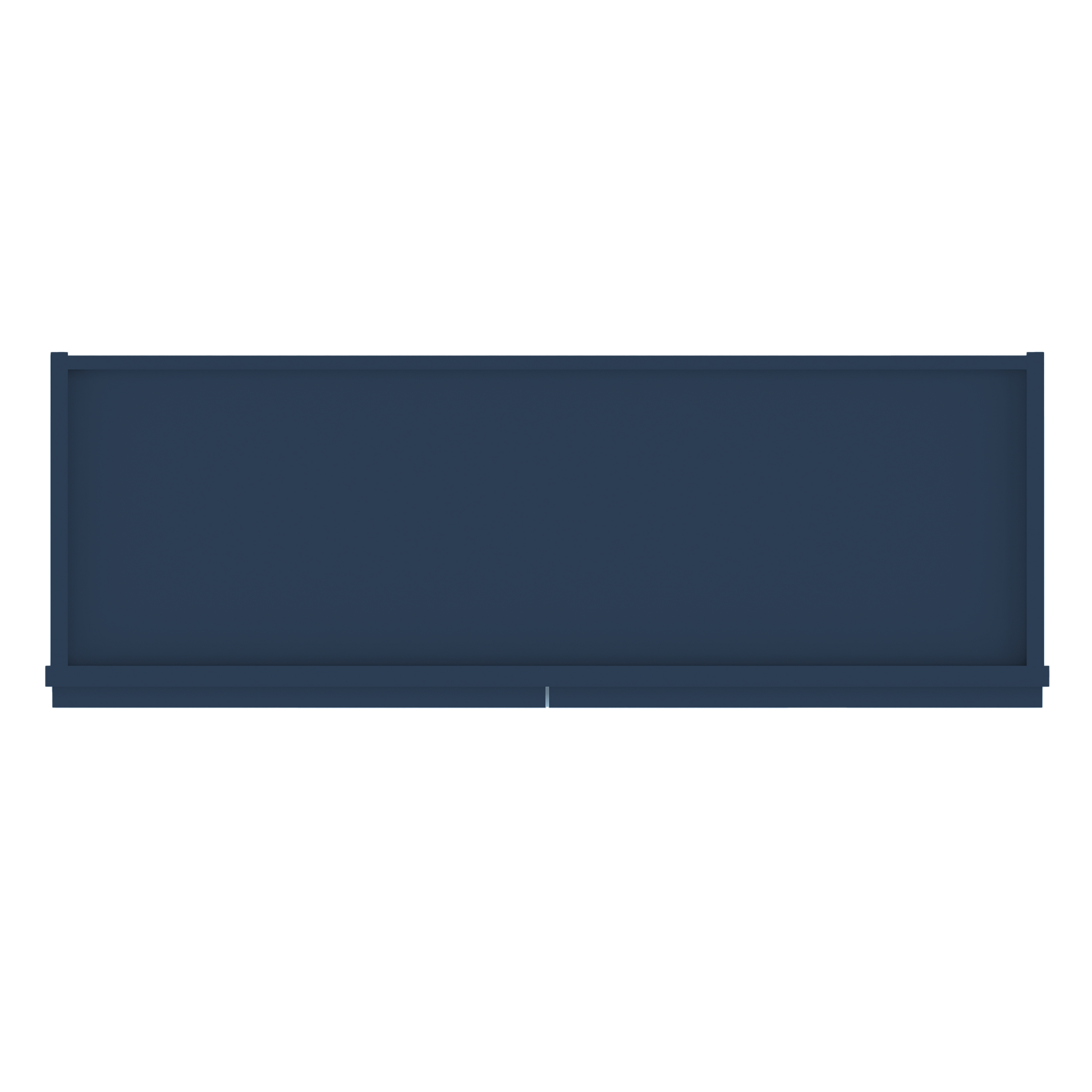 Frosted Glass Door Wall Kitchen Cabinet WMD3630 Danbury Blue LessCare 36 in. width 30 in. height 12 in. depth - Kitchen