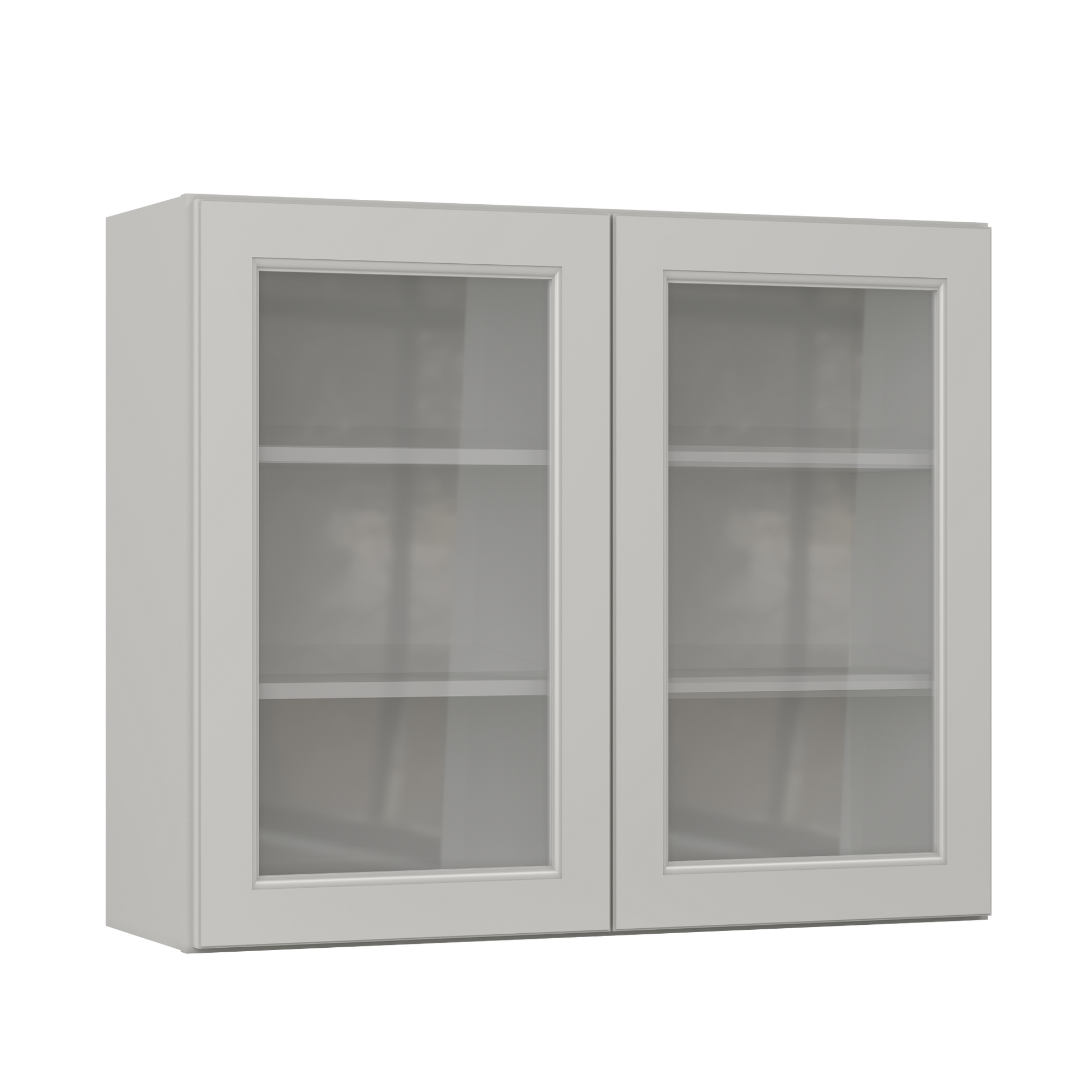 Frosted Glass Door Wall Kitchen Cabinet WMD3630 Milan Pearl 36 in. width 30 in. height 12 in. depth - Kitchen Cabinets