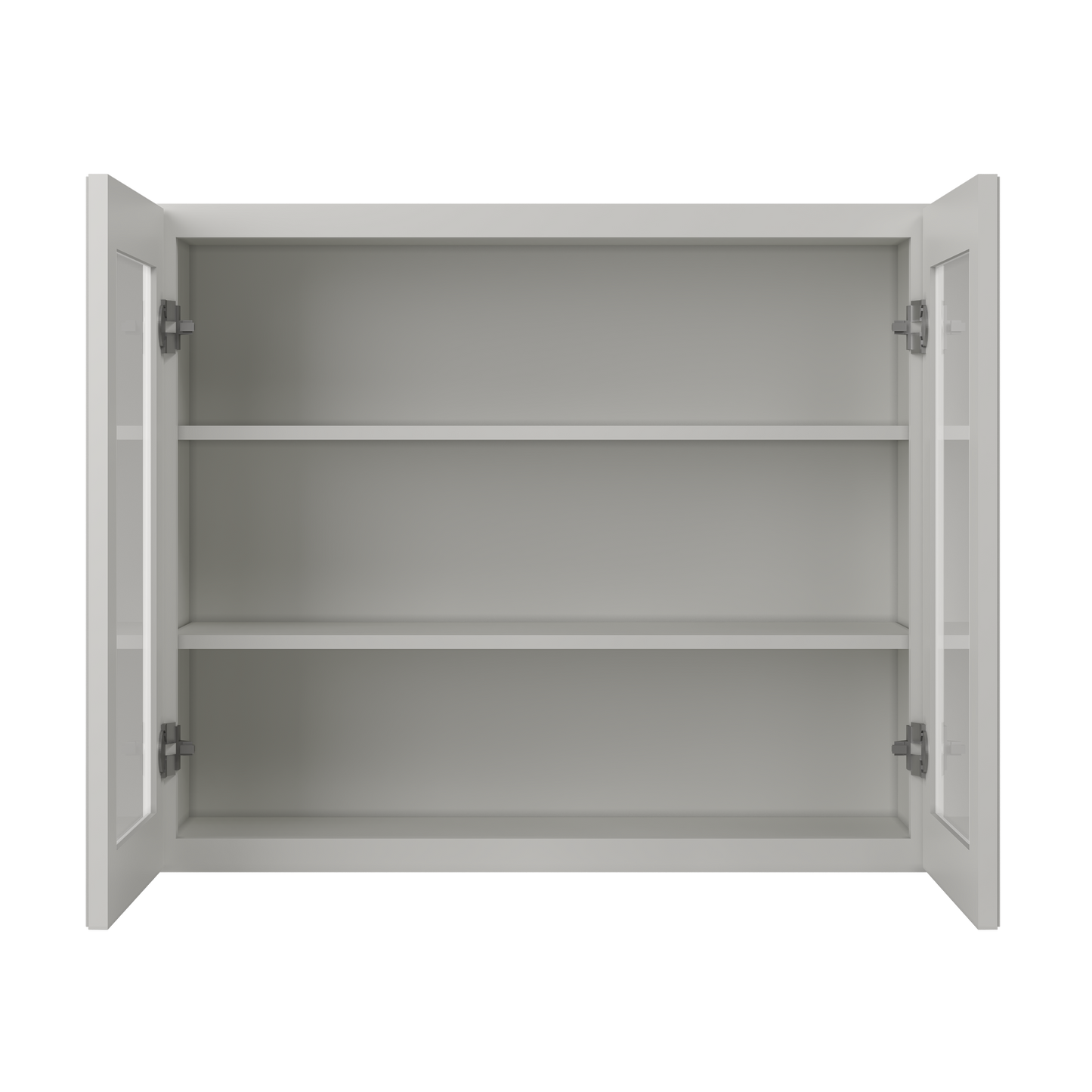 Frosted Glass Door Wall Kitchen Cabinet WMD3630 Milan Pearl 36 in. width 30 in. height 12 in. depth - Kitchen Cabinets