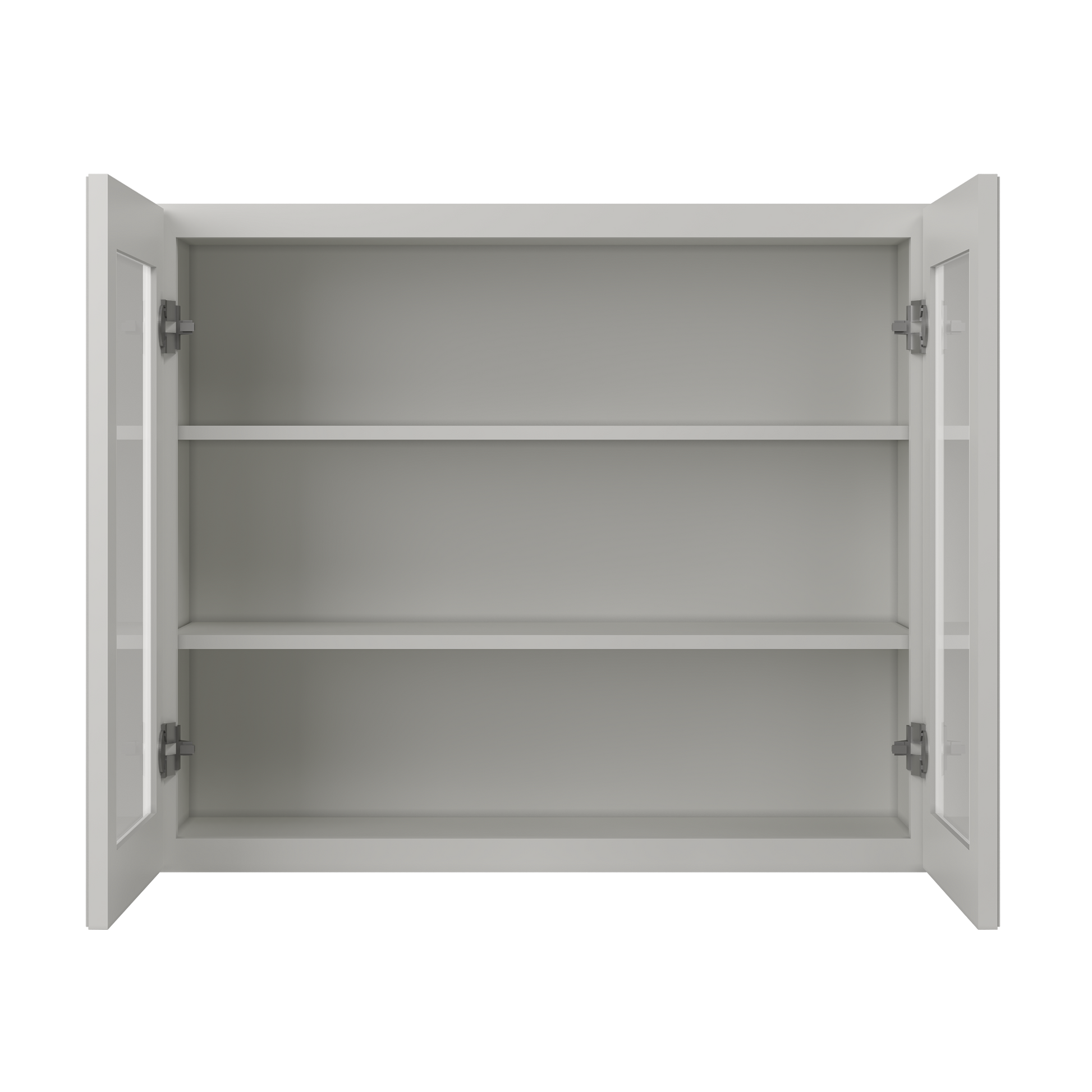 Frosted Glass Door Wall Kitchen Cabinet WMD3630 Milan Pearl 36 in. width 30 in. height 12 in. depth - Kitchen Cabinets