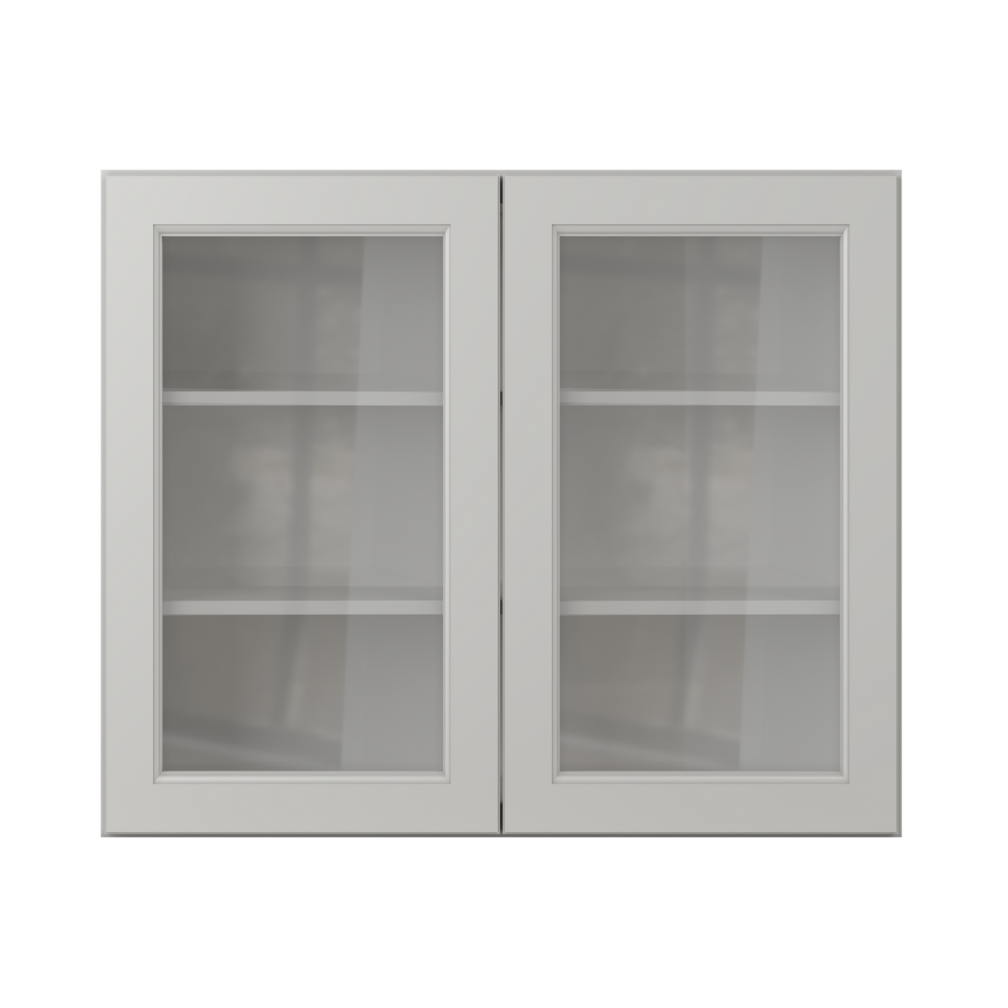 Frosted Glass Door Wall Kitchen Cabinet WMD3630 Milan Pearl 36 in. width 30 in. height 12 in. depth - Kitchen Cabinets