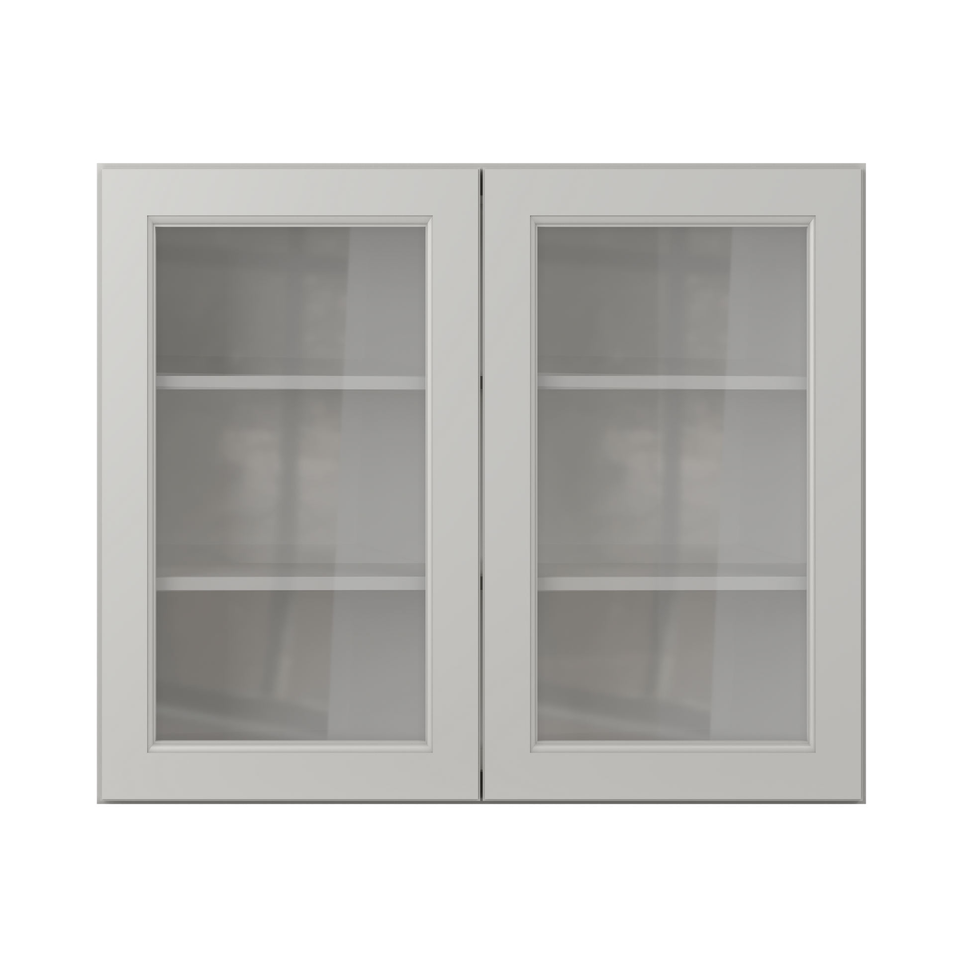 Frosted Glass Door Wall Kitchen Cabinet WMD3630 Milan Pearl 36 in. width 30 in. height 12 in. depth - Kitchen Cabinets