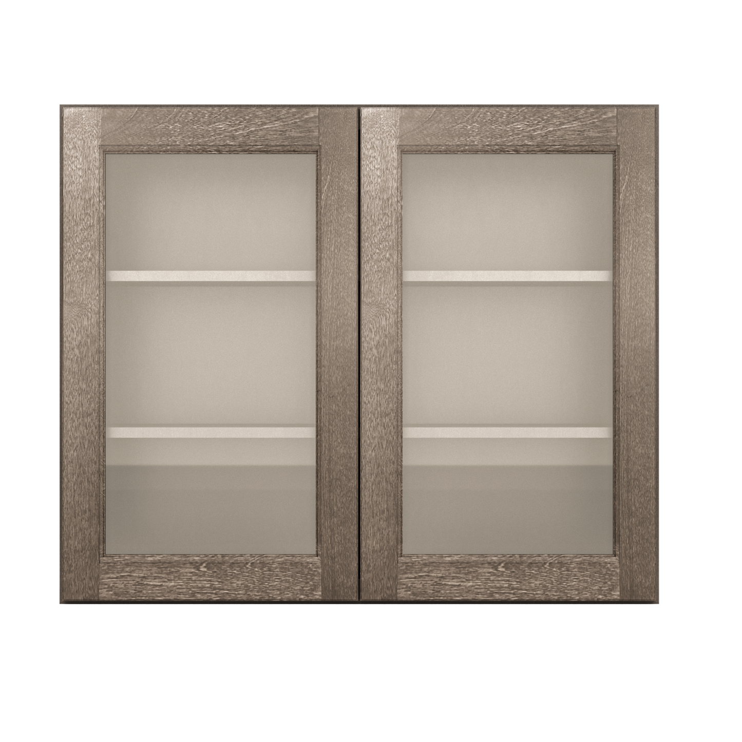 Frosted Glass Door Wall Kitchen Cabinet WMD3630 Milan Slate 36 in. width 30 in. height 12 in. depth - Kitchen Cabinets