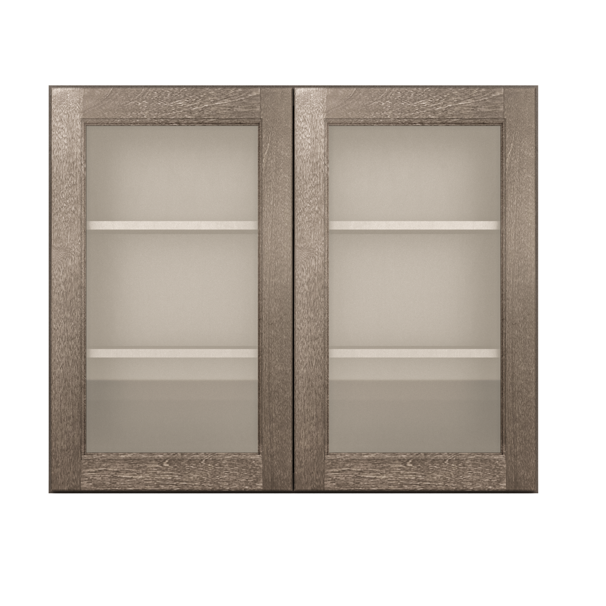 Frosted Glass Door Wall Kitchen Cabinet WMD3630 Milan Slate 36 in. width 30 in. height 12 in. depth - Kitchen Cabinets