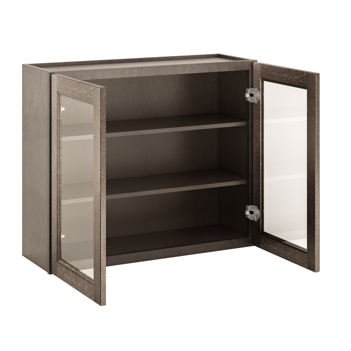 Frosted Glass Door Wall Kitchen Cabinet WMD3630 Milan Slate 36 in. width 30 in. height 12 in. depth - Kitchen Cabinets