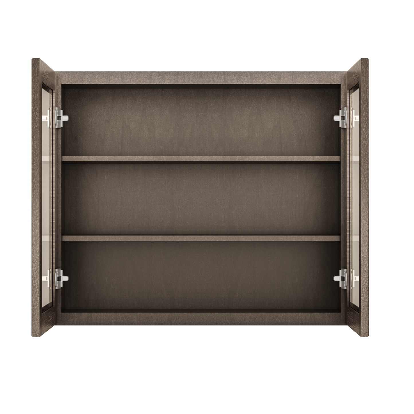 Frosted Glass Door Wall Kitchen Cabinet WMD3630 Milan Slate 36 in. width 30 in. height 12 in. depth - Kitchen Cabinets
