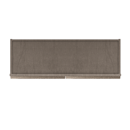 Frosted Glass Door Wall Kitchen Cabinet WMD3630 Milan Slate 36 in. width 30 in. height 12 in. depth - Kitchen Cabinets